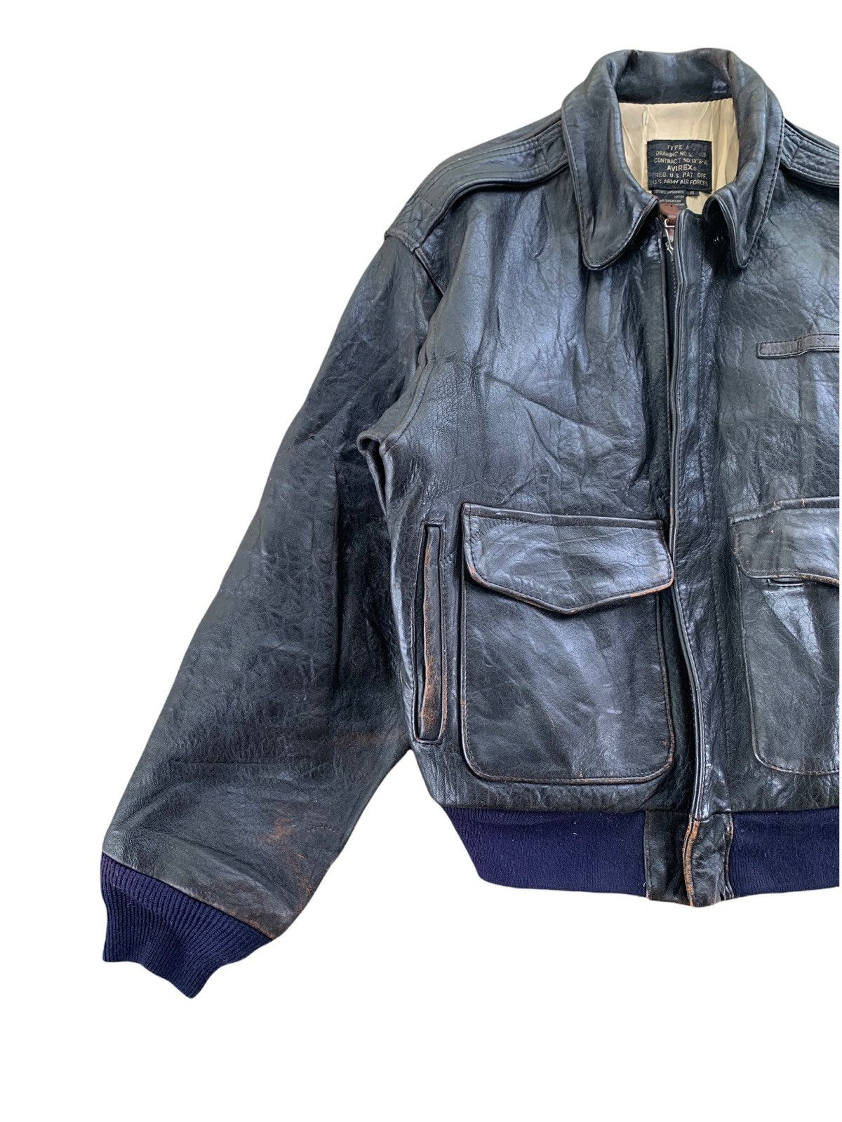 Avirex 1989 Avirex Type A2 US Army Air Force Leather Jacket Size US S / EU 44-46 / 1 - 5 Thumbnail