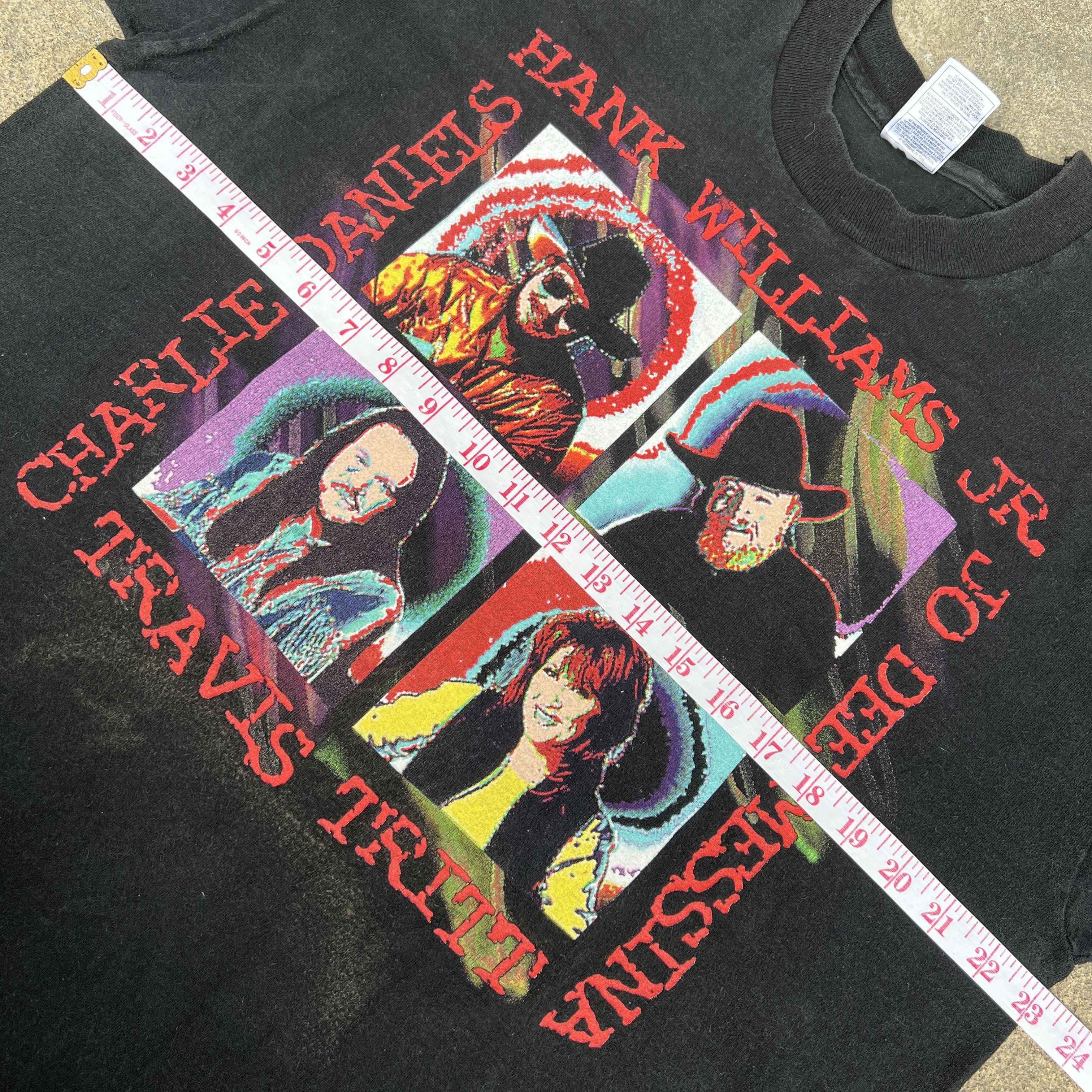 Band Tees × Vintage Hank Williams Jr Jo Dee Messina Charlie Daniels Country Size XL / US 12-14 / IT 48-50 - 7 Thumbnail
