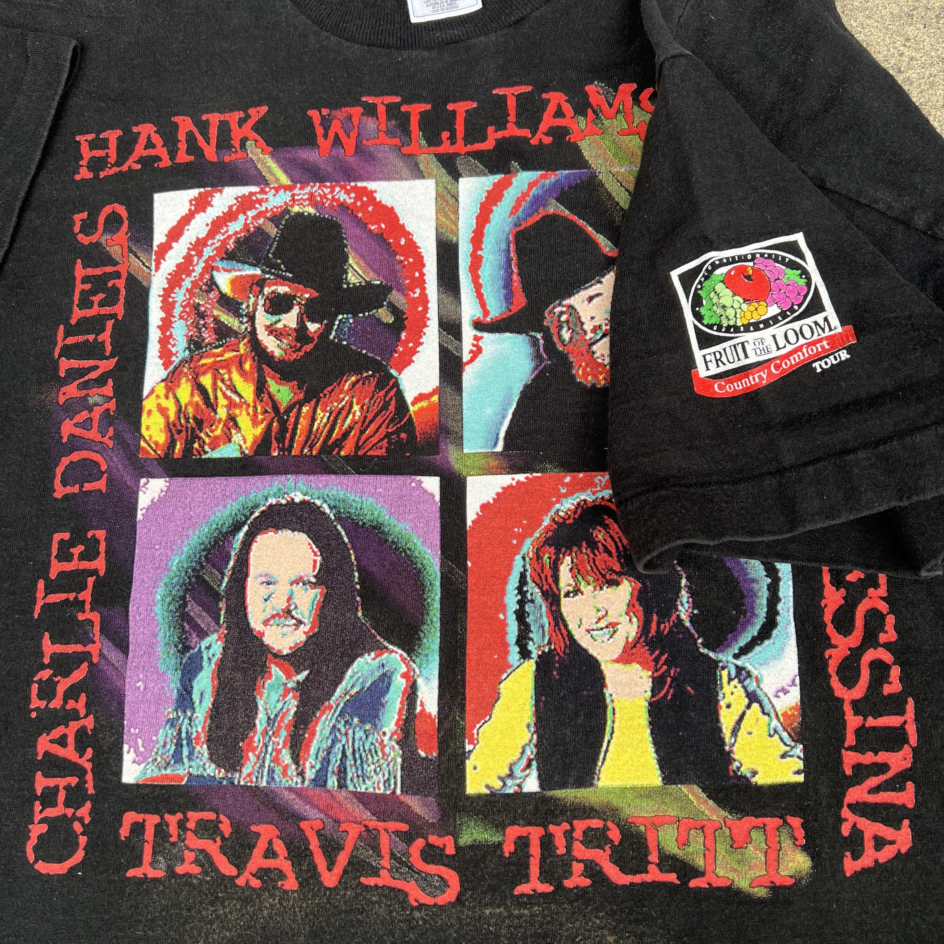 Band Tees × Vintage Hank Williams Jr Jo Dee Messina Charlie Daniels Country Size XL / US 12-14 / IT 48-50 - 3 Thumbnail