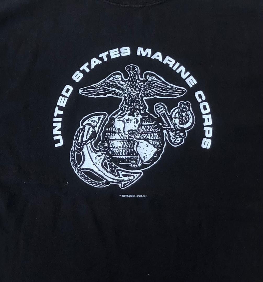 Hanes × Vintage vintage tee Usmc C5 Size US L / EU 52-54 / 3 - 2 Thumbnail