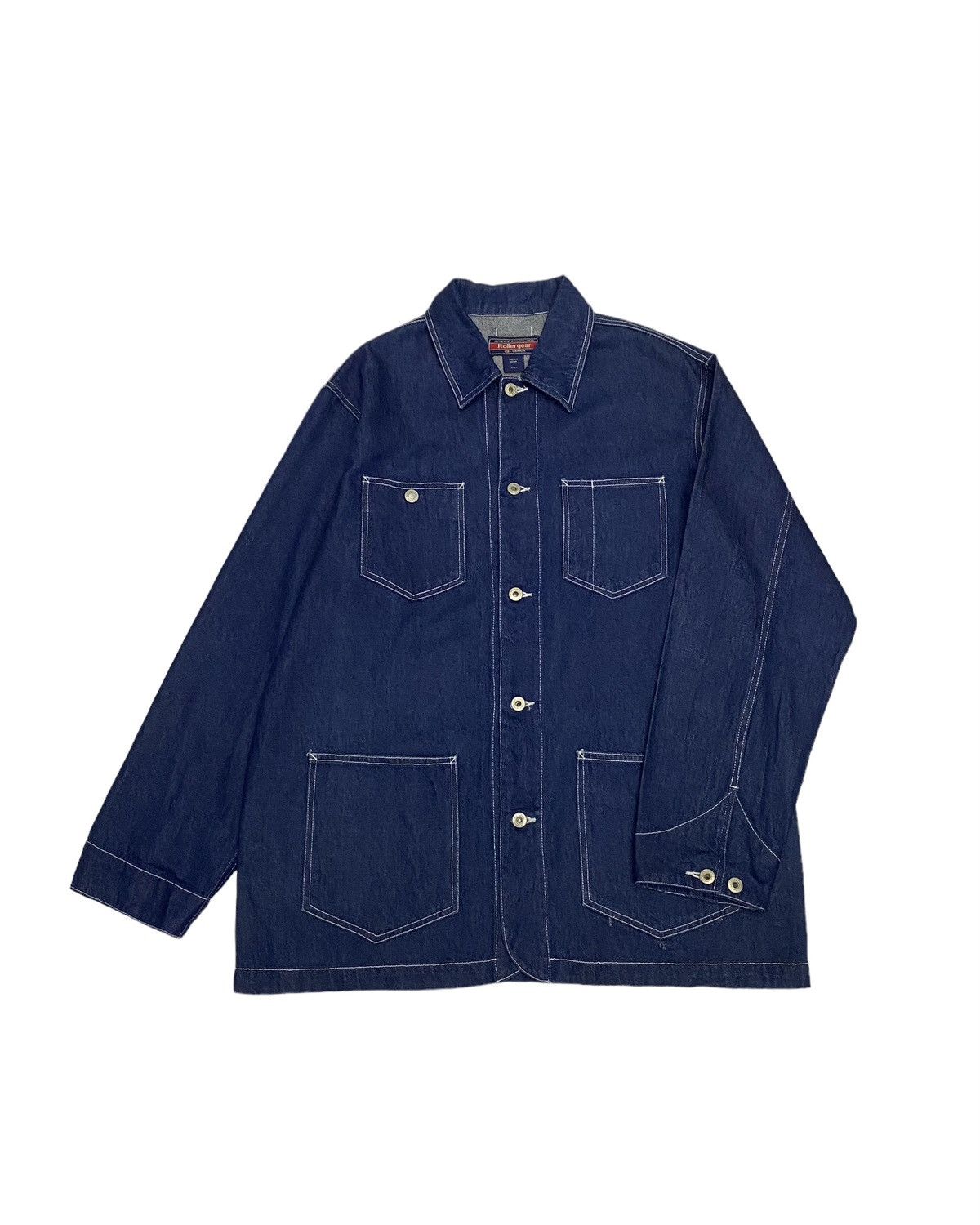 Kapital VTG 80s WORKWEAR ROLLERGEAR CANADA BUTTON CHORE JACKET Size US L / EU 52-54 / 3 - 4 Thumbnail