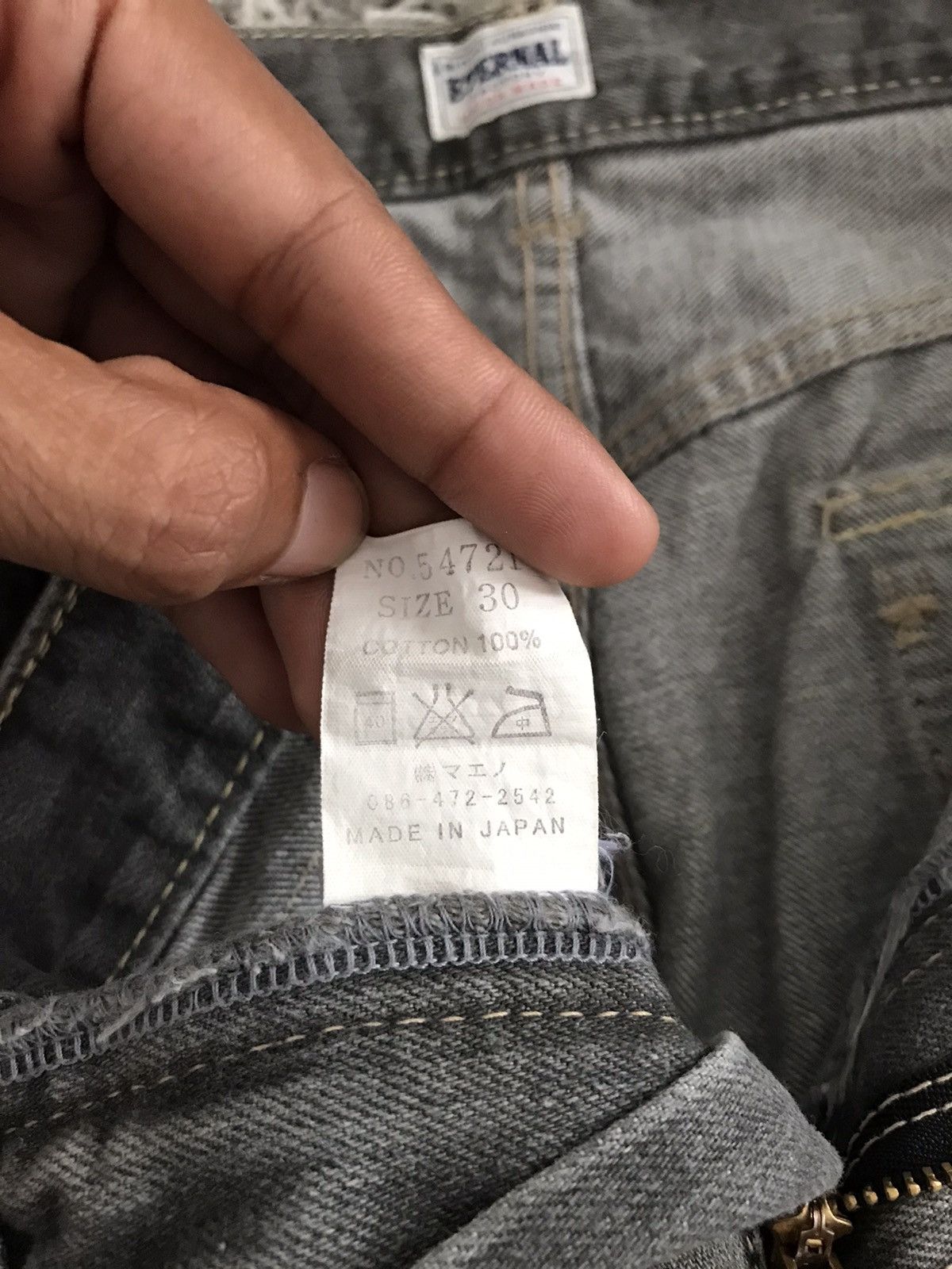 Eternal Eternal grey washed Jeans Size US 30 / EU 46 - 5 Thumbnail