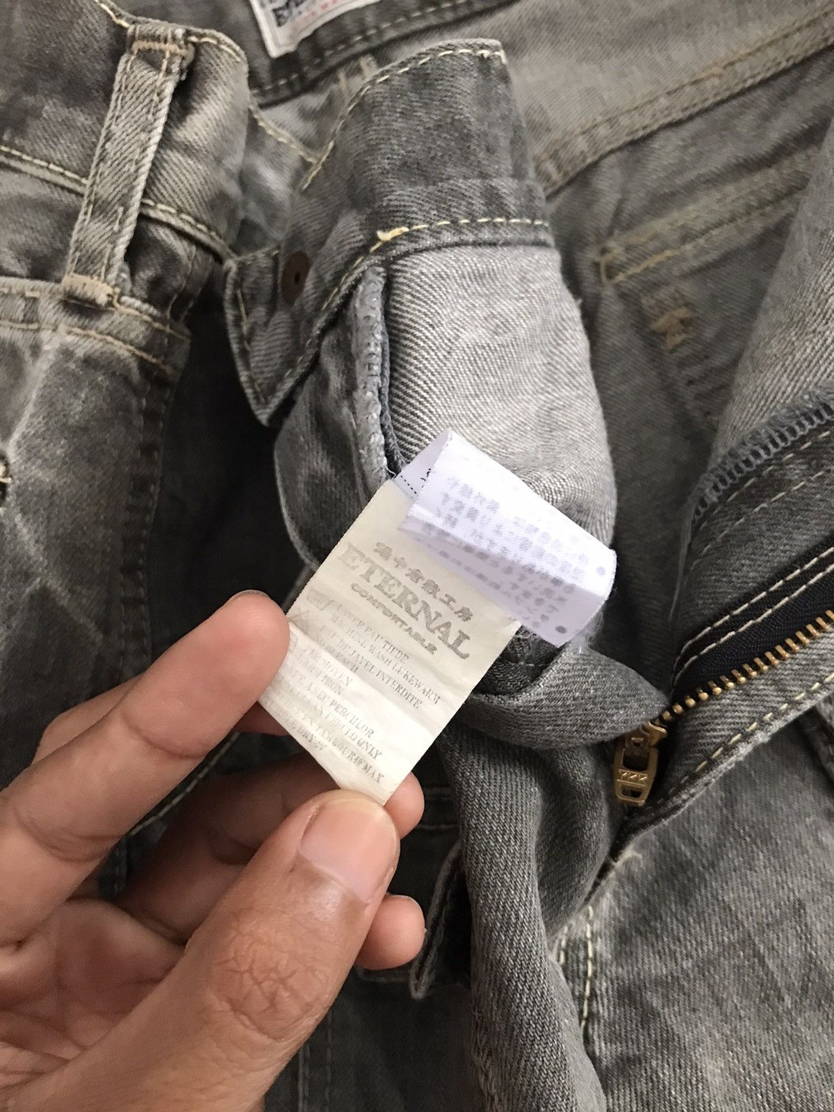 Eternal Eternal grey washed Jeans Size US 30 / EU 46 - 4 Thumbnail