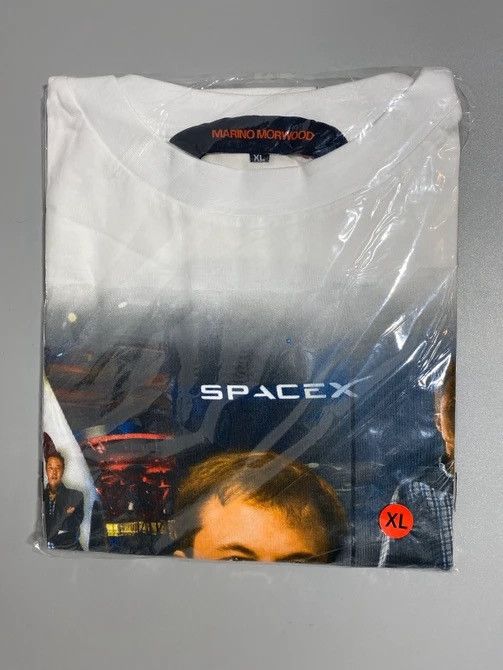 Marino Morwood Marino Morwood Elon Musk White Tee Size US XL / EU 56 / 4 - 8 Thumbnail