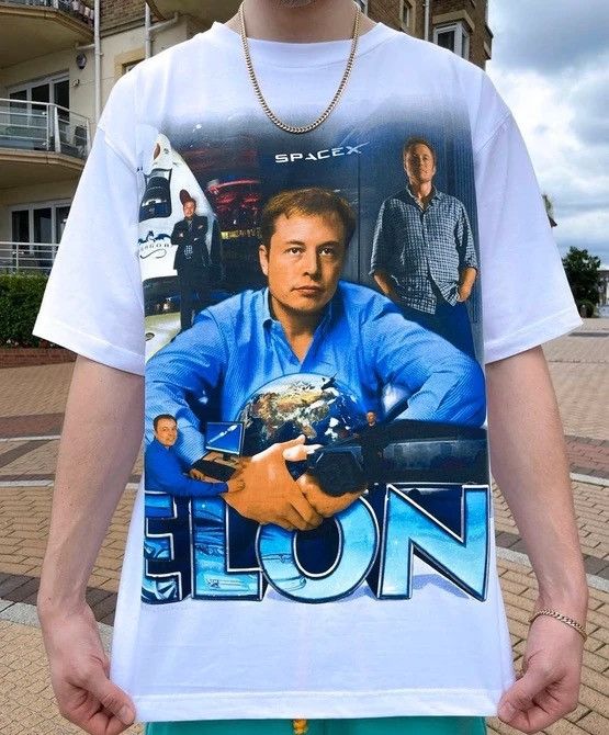 Marino Morwood Marino Morwood Elon Musk White Tee Size US XL / EU 56 / 4 - 4 Thumbnail