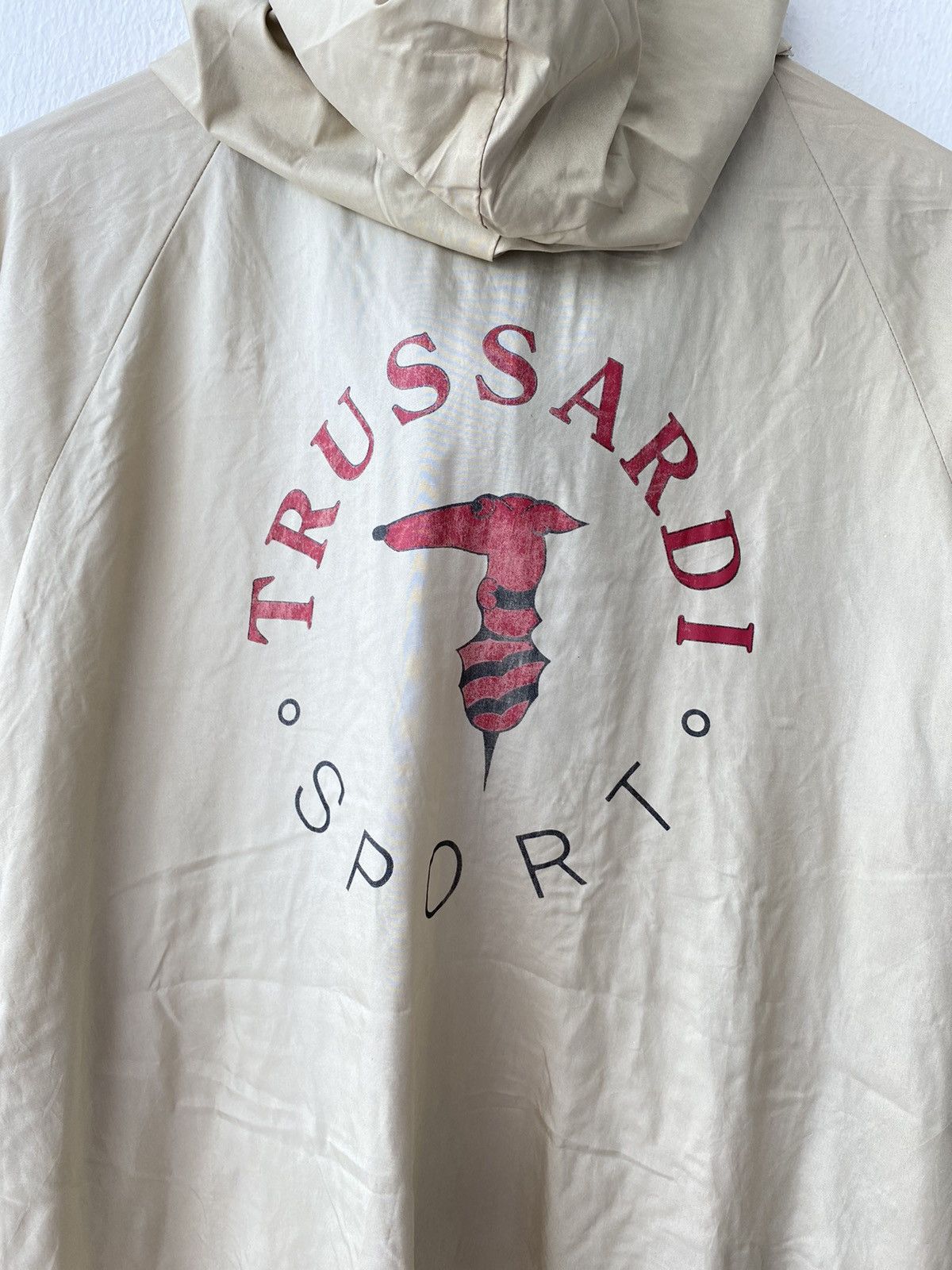 Designer Vintage Trussardi Sport Big Logo Anorak Jacket Size US L / EU 52-54 / 3 - 4 Thumbnail