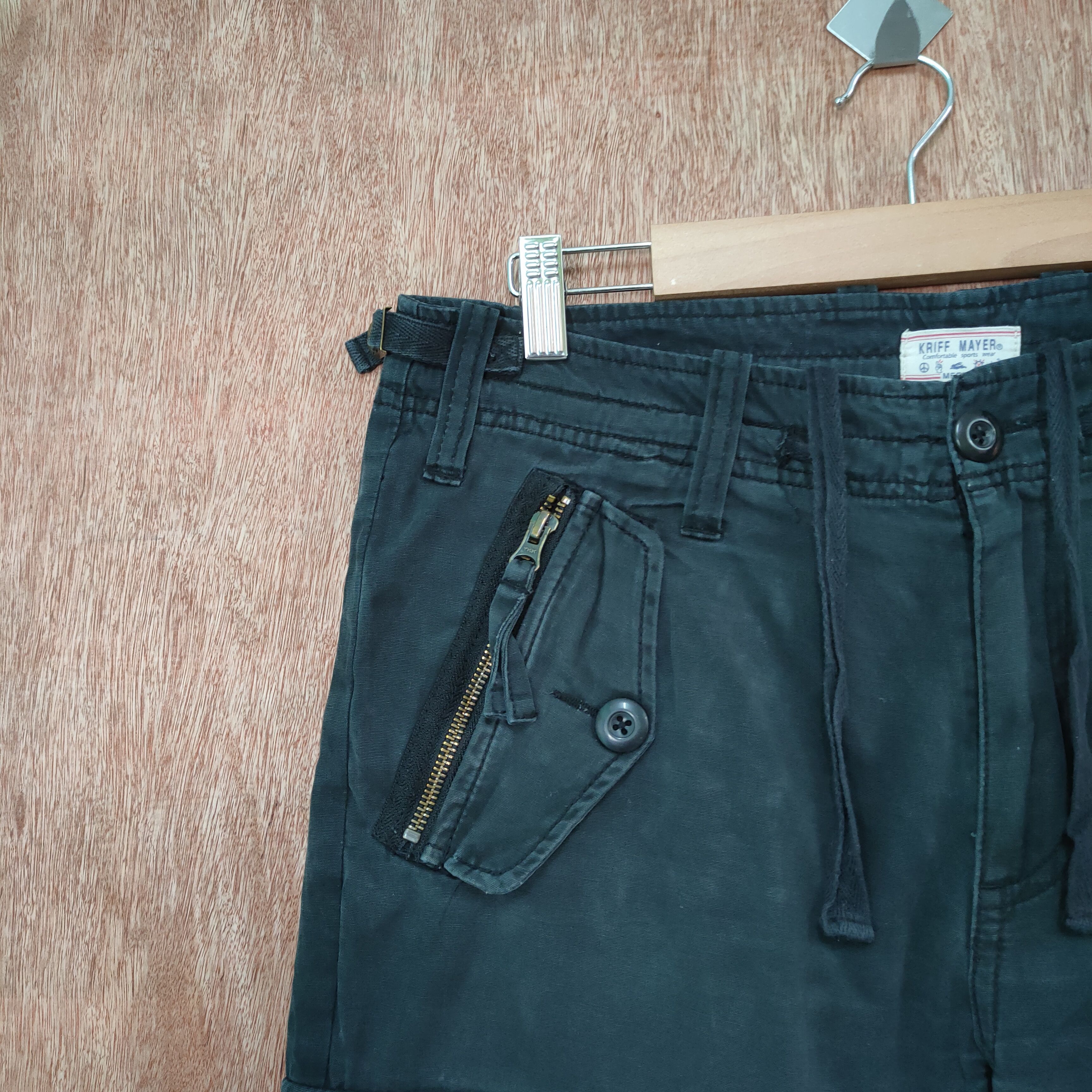 Japanese Brand VINTAGE KRIFF MAYER CARGO PANTS/ ZIP OPEN LEG Size US 32 / EU 48 - 7 Thumbnail