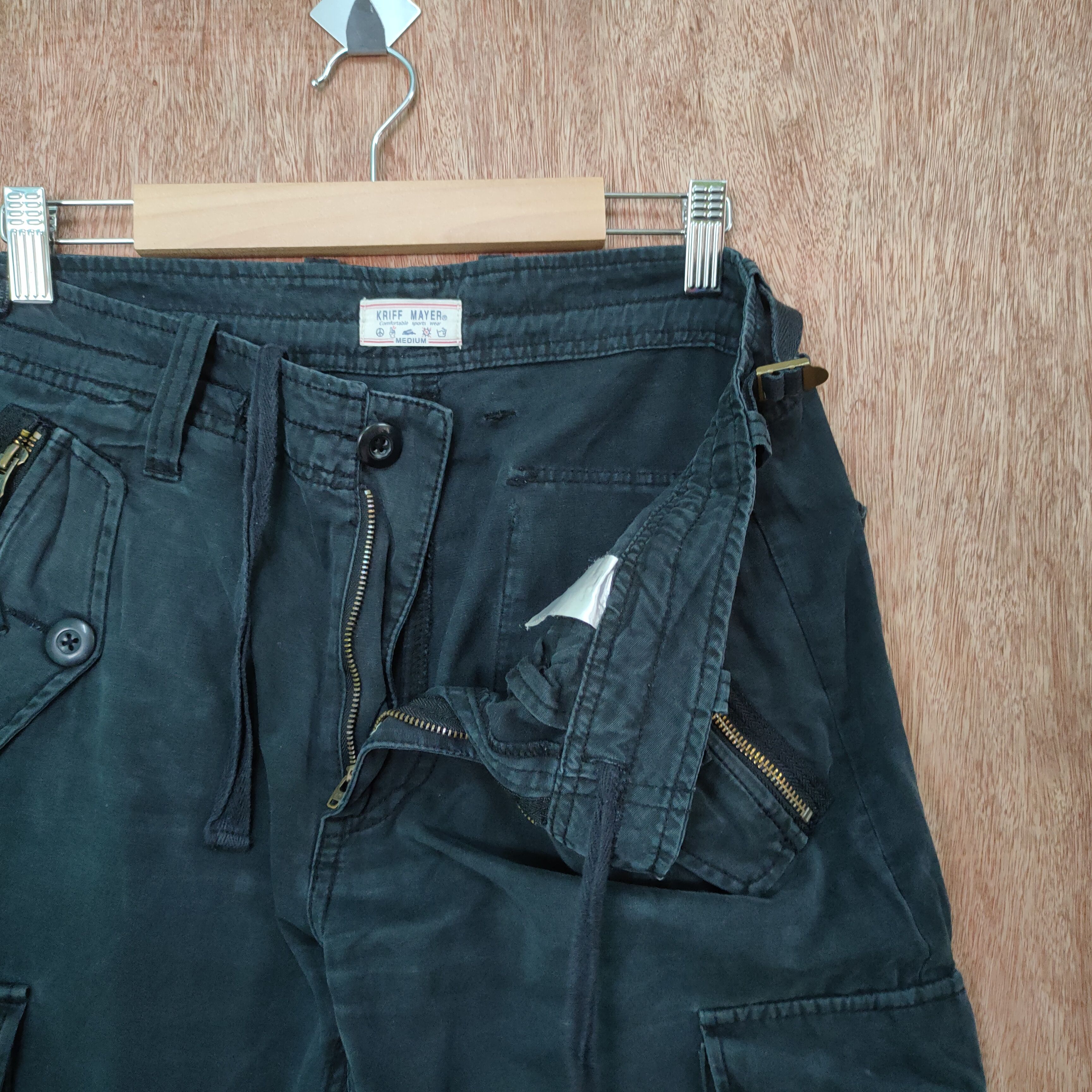 Japanese Brand VINTAGE KRIFF MAYER CARGO PANTS/ ZIP OPEN LEG Size US 32 / EU 48 - 9 Thumbnail