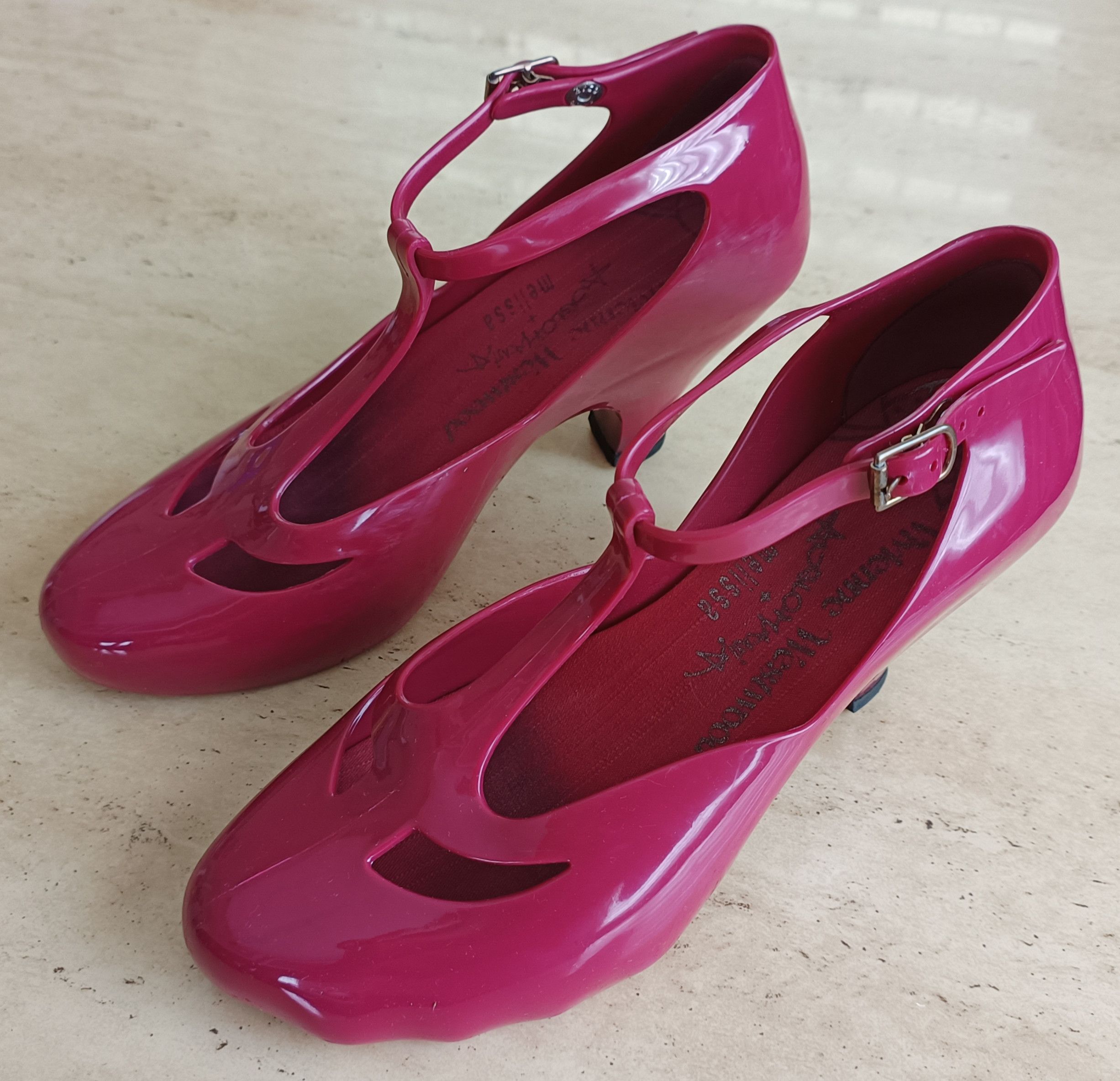 image of Anglomania Melissa Heel Shoes in Purple Pink, Women's (Size 7)