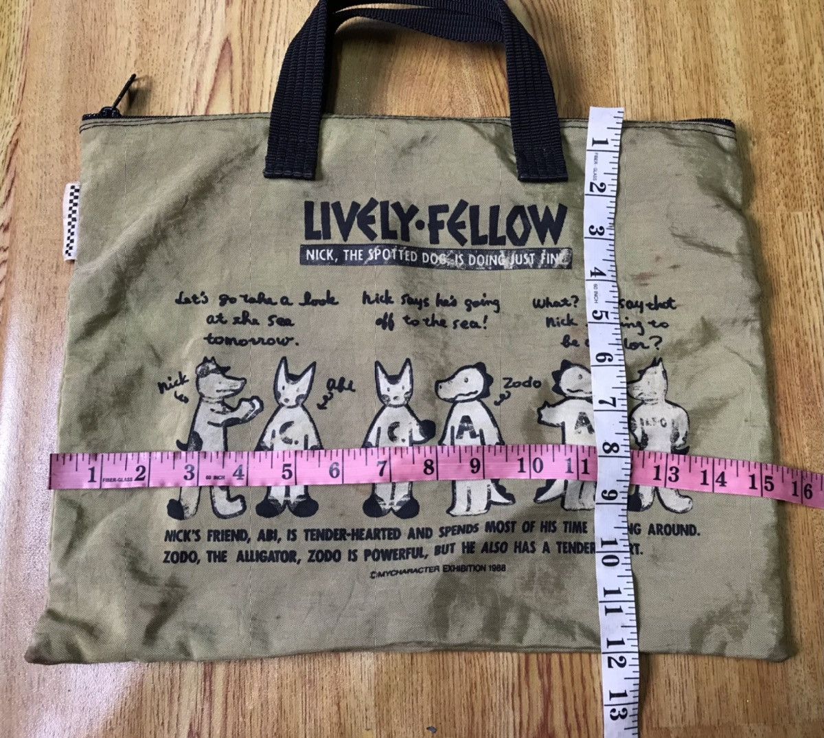 Vintage vintage 1988 mycharacter exhibition tote bag t3 Size ONE SIZE - 14 Thumbnail