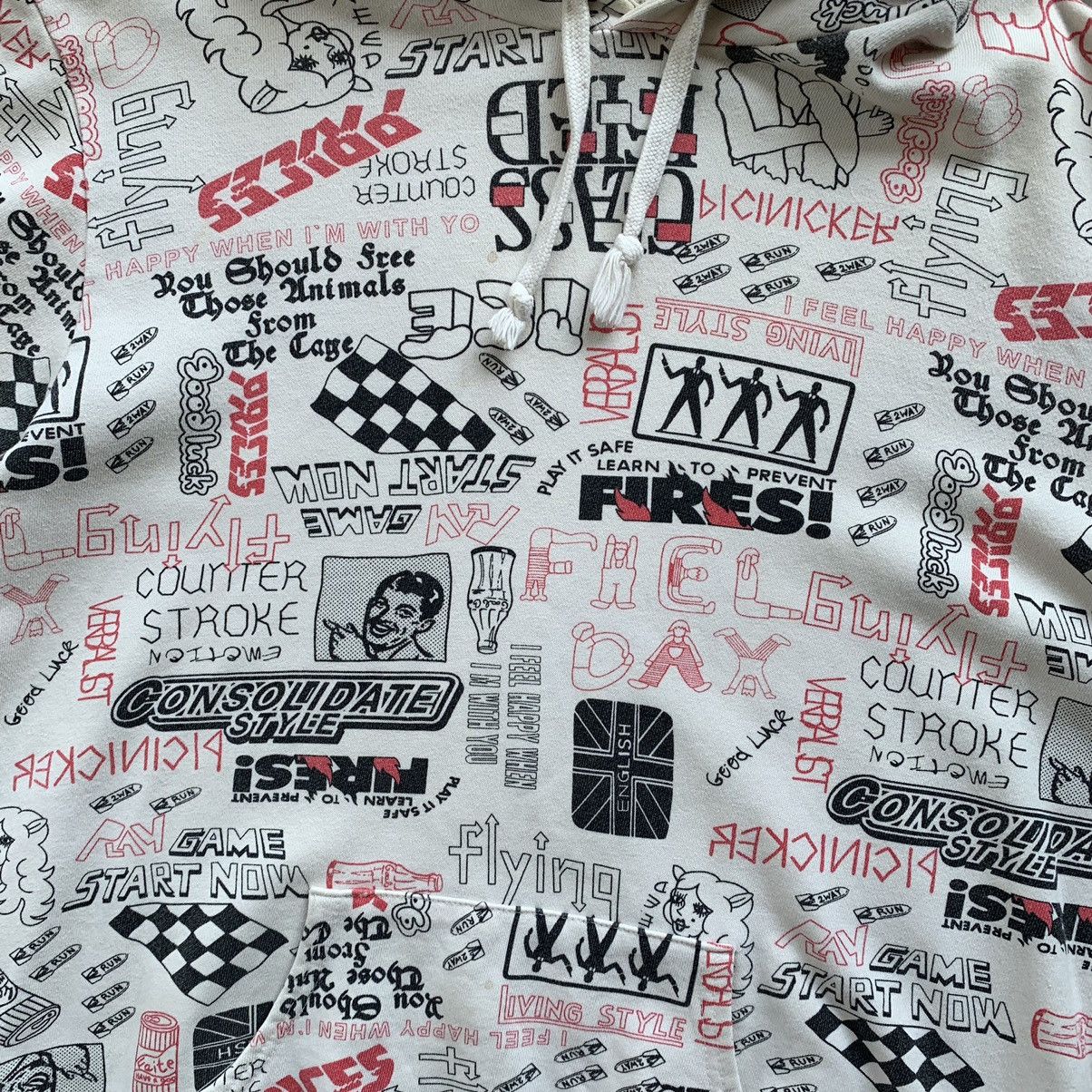 Japanese Brand Ovp all over printed hoodie Size US M / EU 48-50 / 2 - 6 Thumbnail
