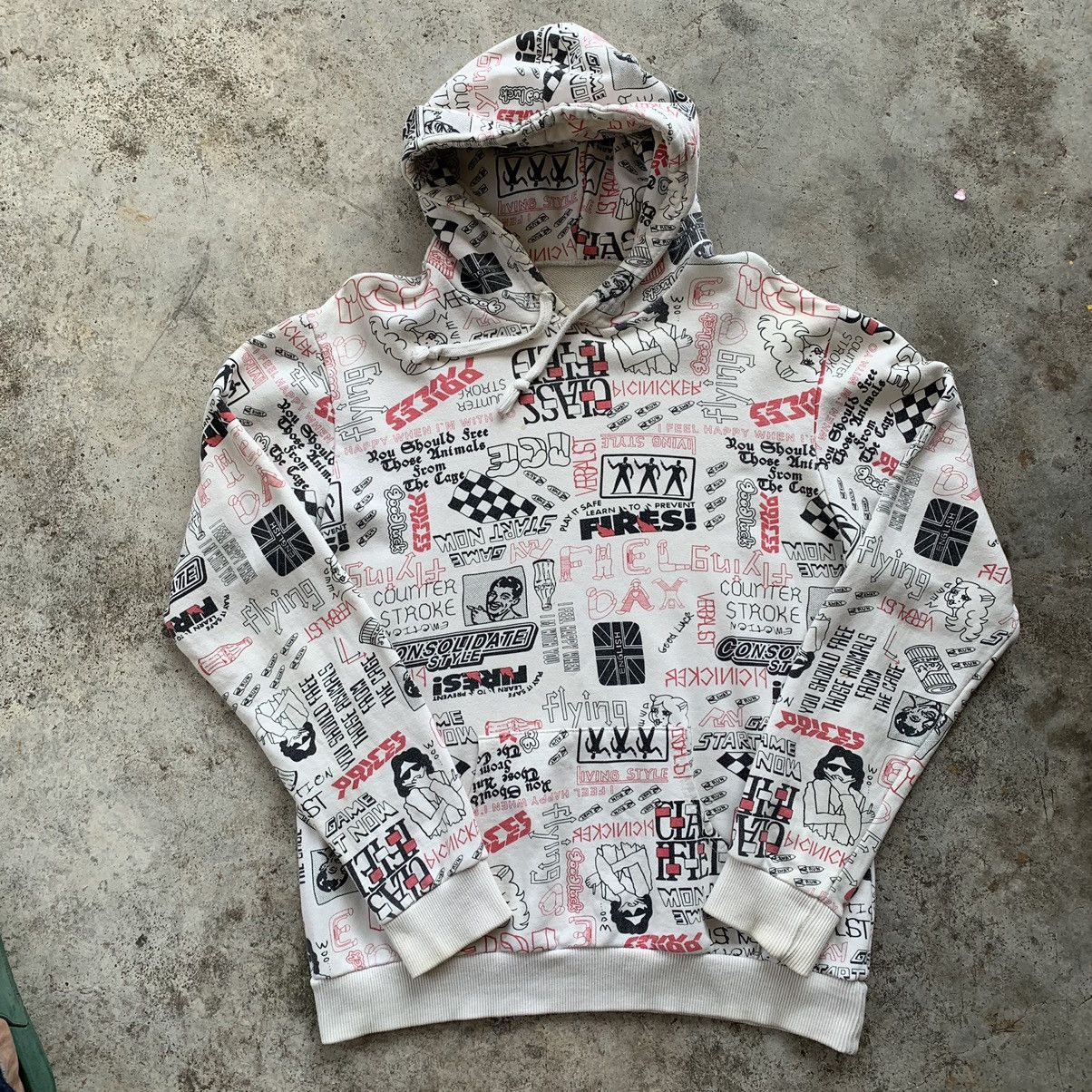 Japanese Brand Ovp all over printed hoodie Size US M / EU 48-50 / 2 - 11 Thumbnail