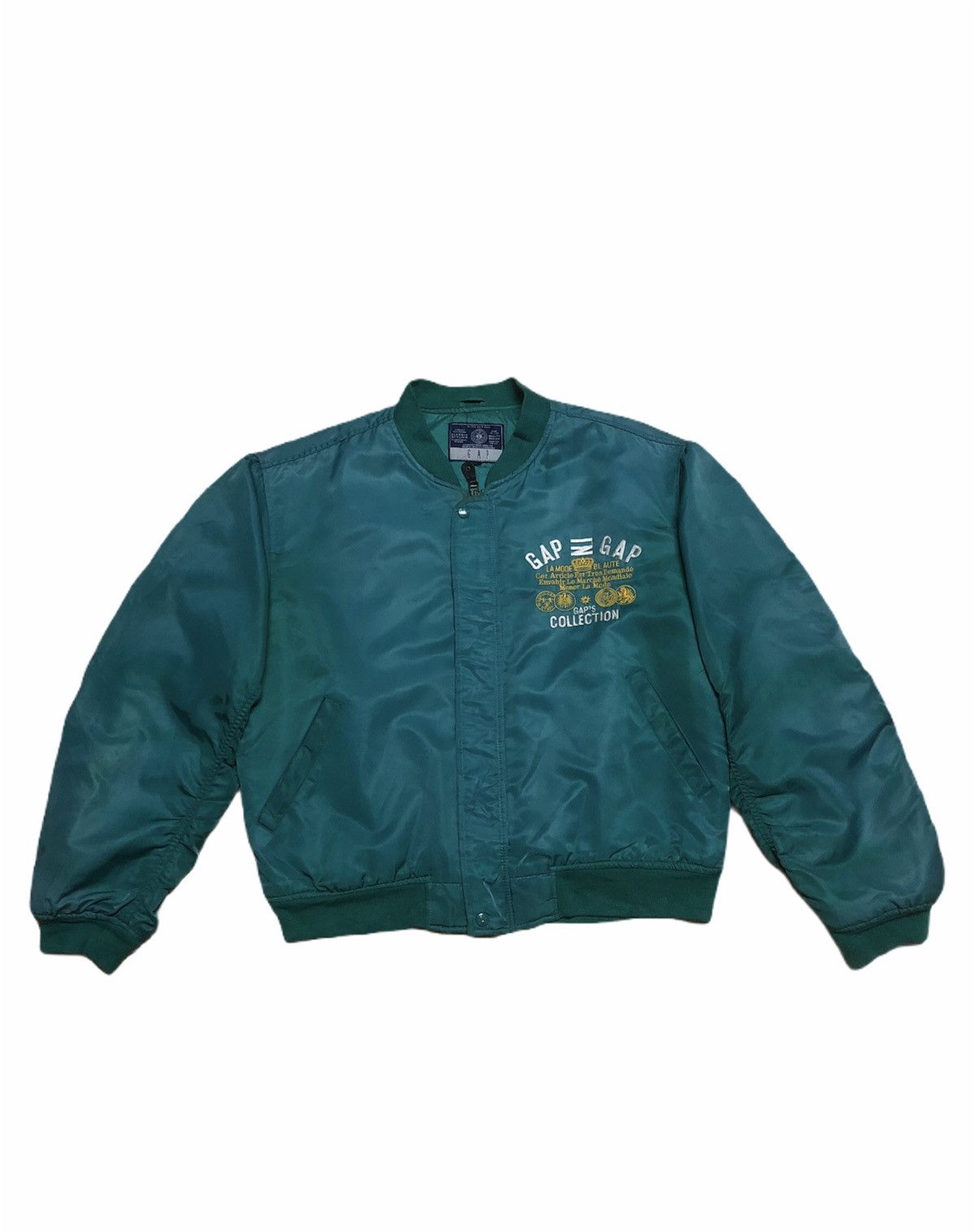 Gap Vintage Bomber GAP Collection BIGGEST SPellout L Size US L / EU 52-54 / 3 - 3 Thumbnail