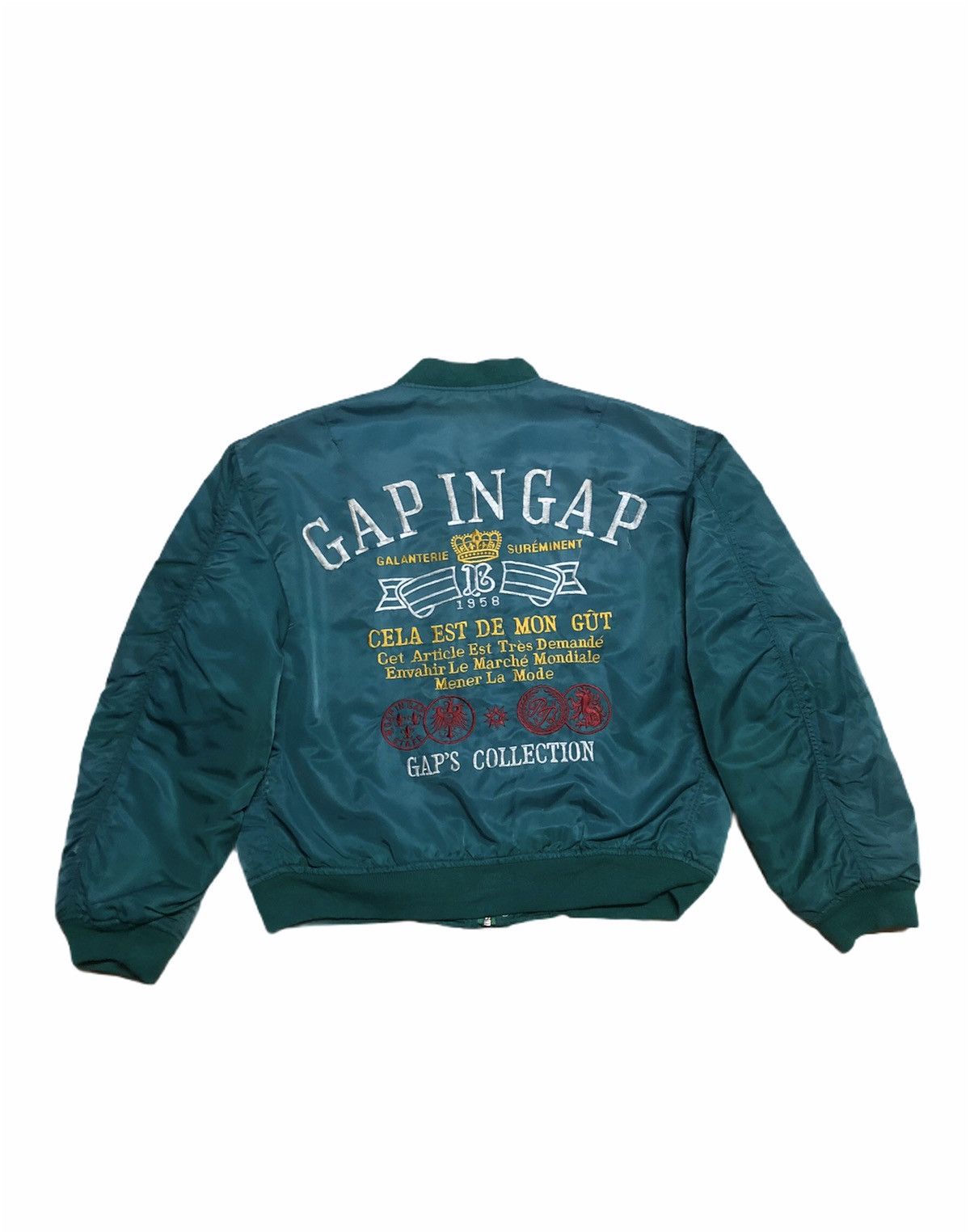 Gap Vintage Bomber GAP Collection BIGGEST SPellout L Size US L / EU 52-54 / 3 - 1 Thumbnail