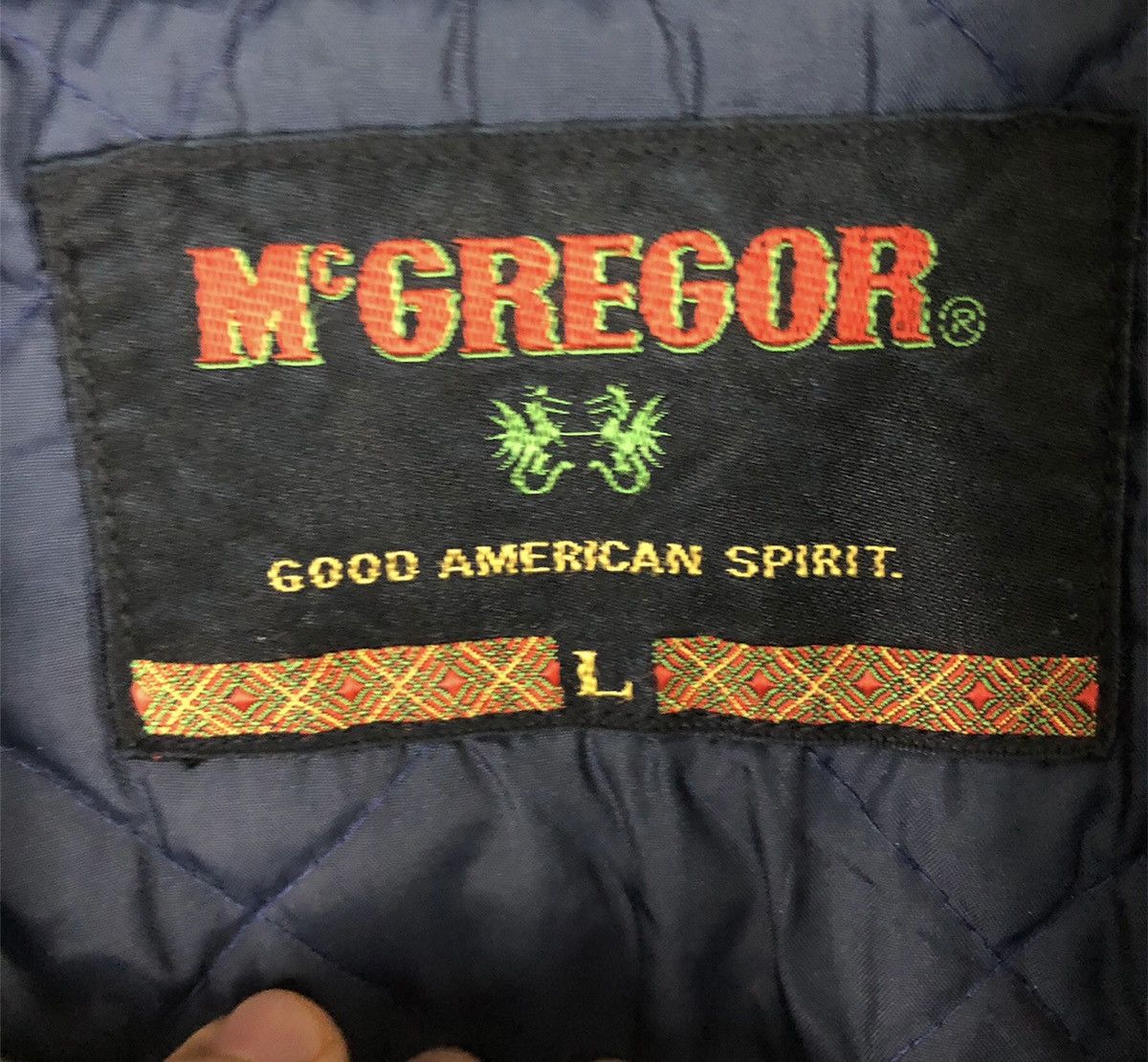 McGregor × Vintage Vintage Mcgregor Good American Spirit Varsity Jacket cw21 Size US L / EU 52-54 / 3 - 9 Thumbnail