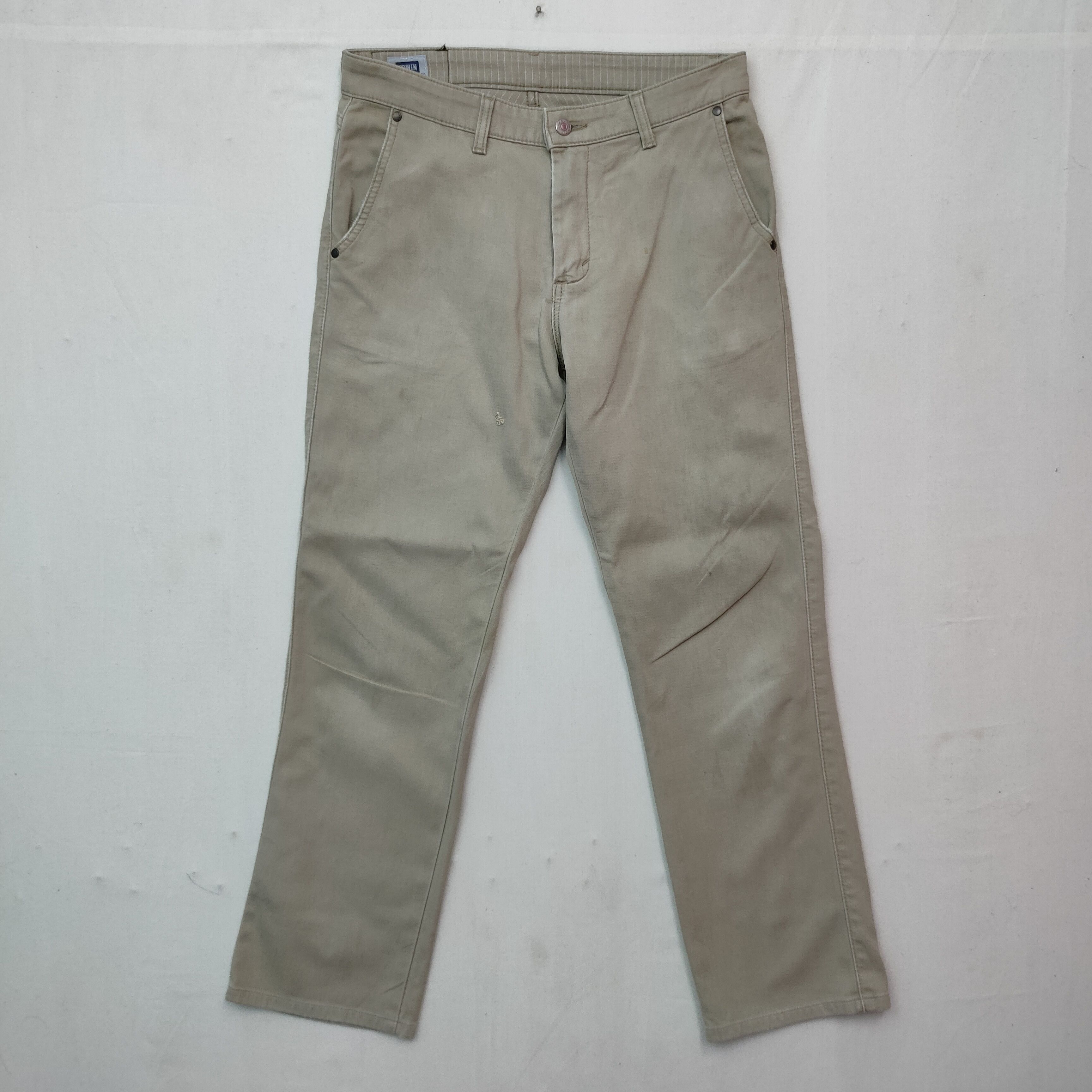 Edwin Vintage EDWIN Khaki Casual Pants Size US 31 - 1 Thumbnail