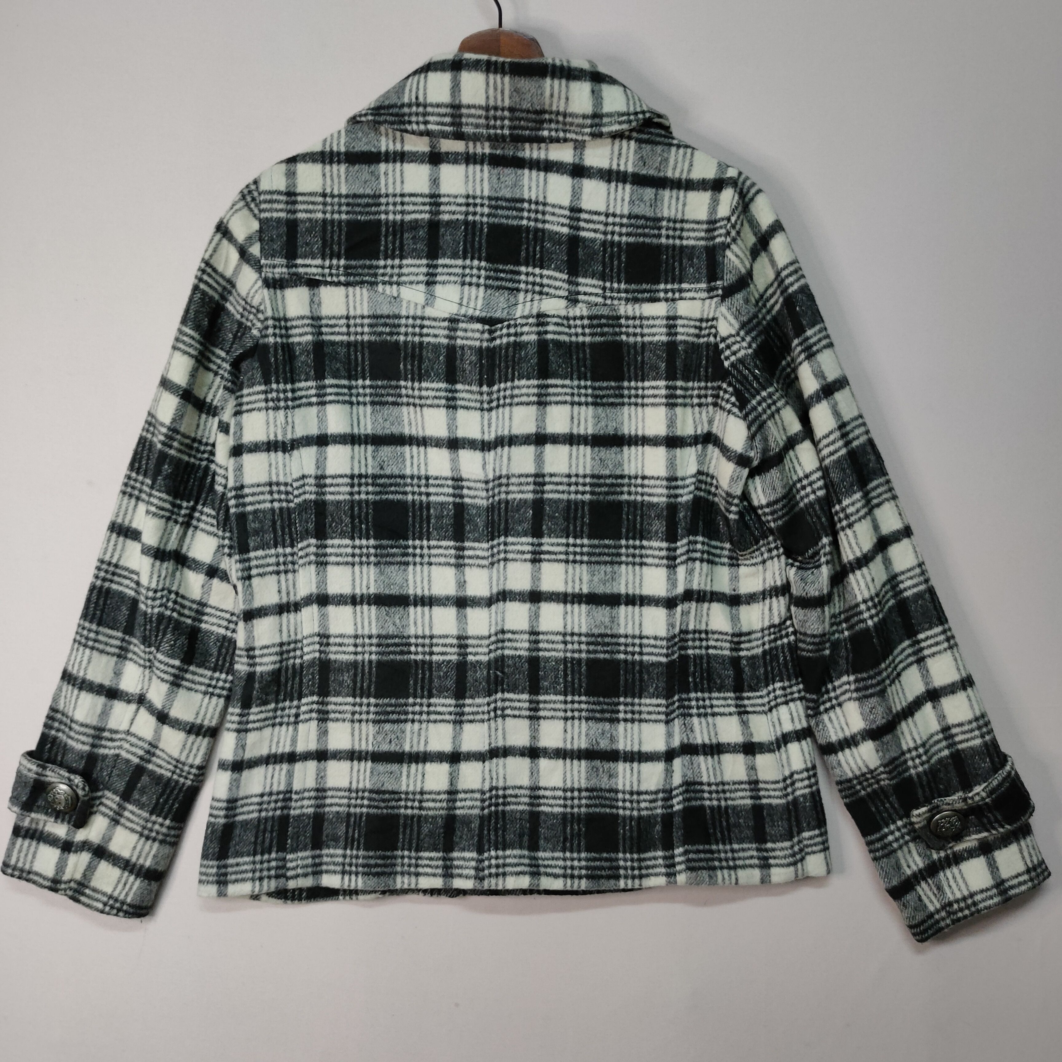 Designer × Hiroko Koshino Homme × Japanese Brand VINTAGE HK WORK LONDON CHEECKRED BUTTON UPS JACKET Size US S / EU 44-46 / 1 - 7 Thumbnail