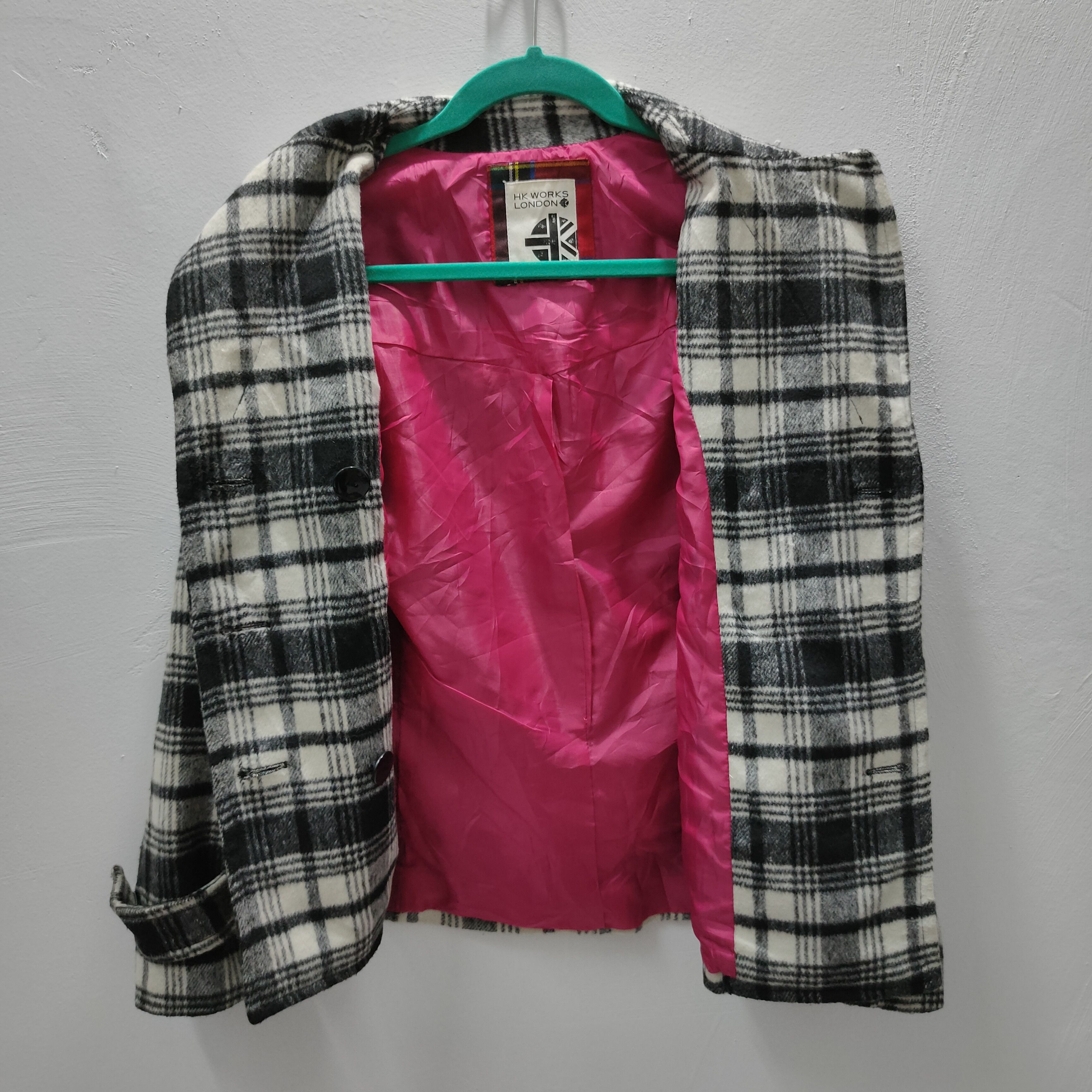 Designer × Hiroko Koshino Homme × Japanese Brand VINTAGE HK WORK LONDON CHEECKRED BUTTON UPS JACKET Size US S / EU 44-46 / 1 - 2 Thumbnail