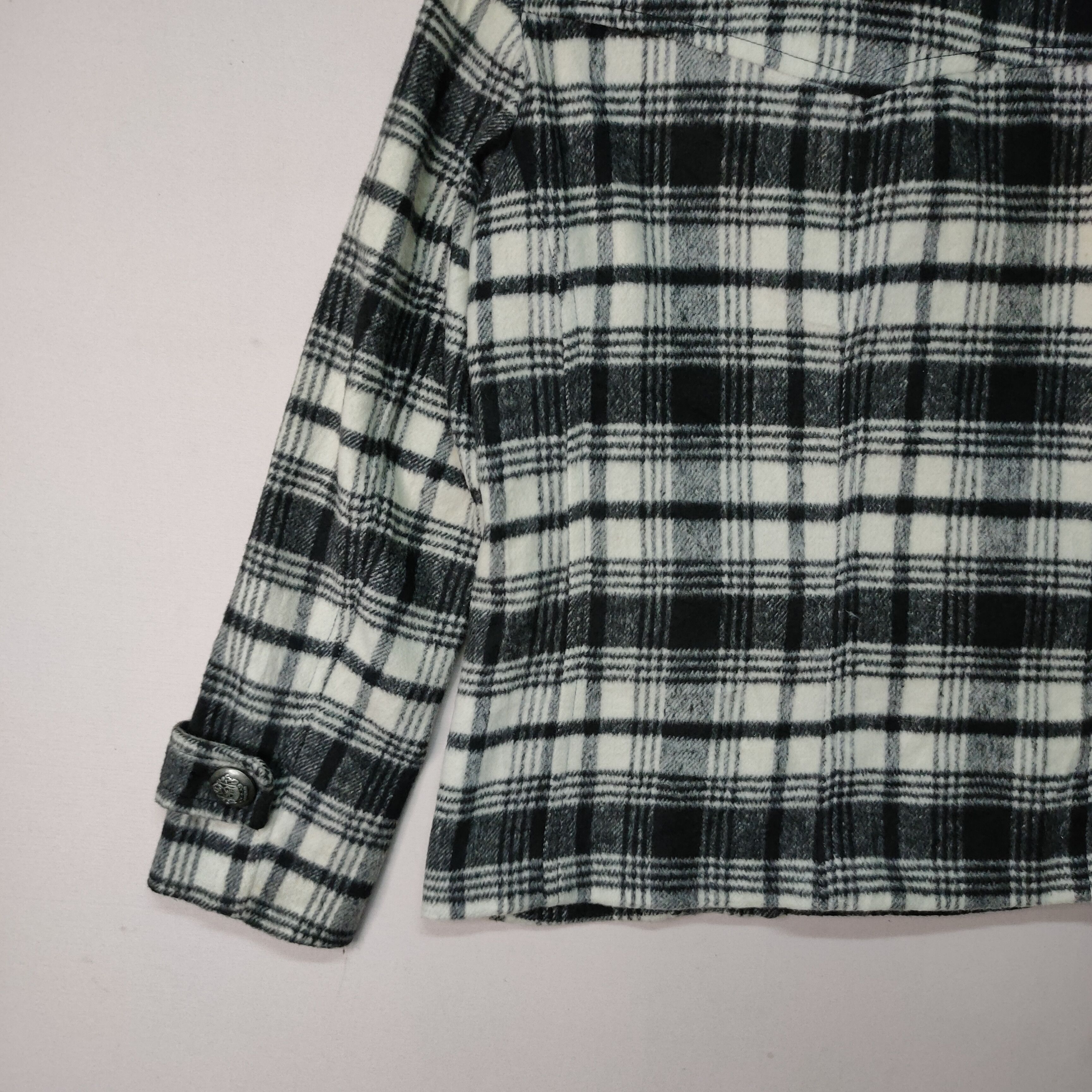 Designer × Hiroko Koshino Homme × Japanese Brand VINTAGE HK WORK LONDON CHEECKRED BUTTON UPS JACKET Size US S / EU 44-46 / 1 - 6 Thumbnail