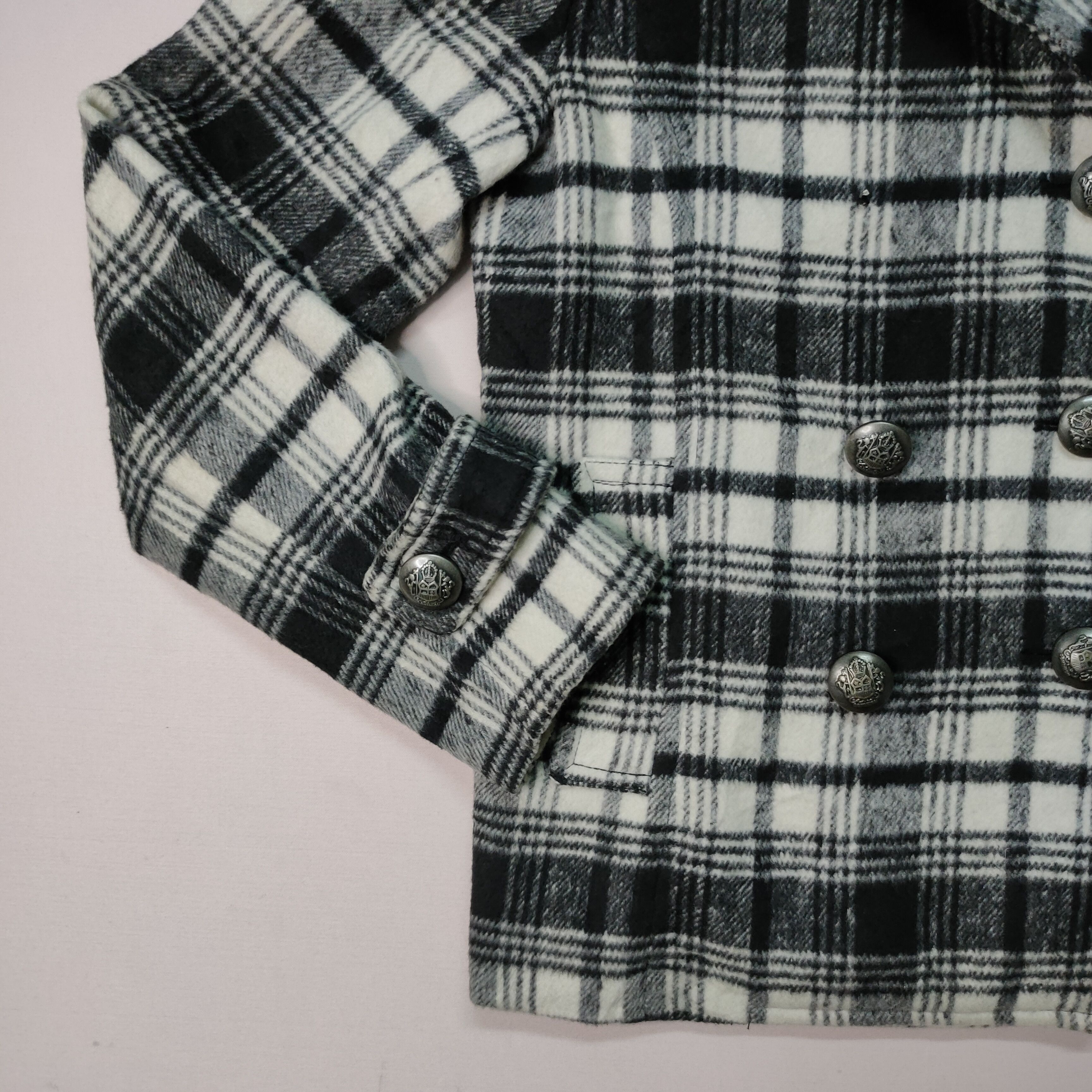 Designer × Hiroko Koshino Homme × Japanese Brand VINTAGE HK WORK LONDON CHEECKRED BUTTON UPS JACKET Size US S / EU 44-46 / 1 - 13 Thumbnail