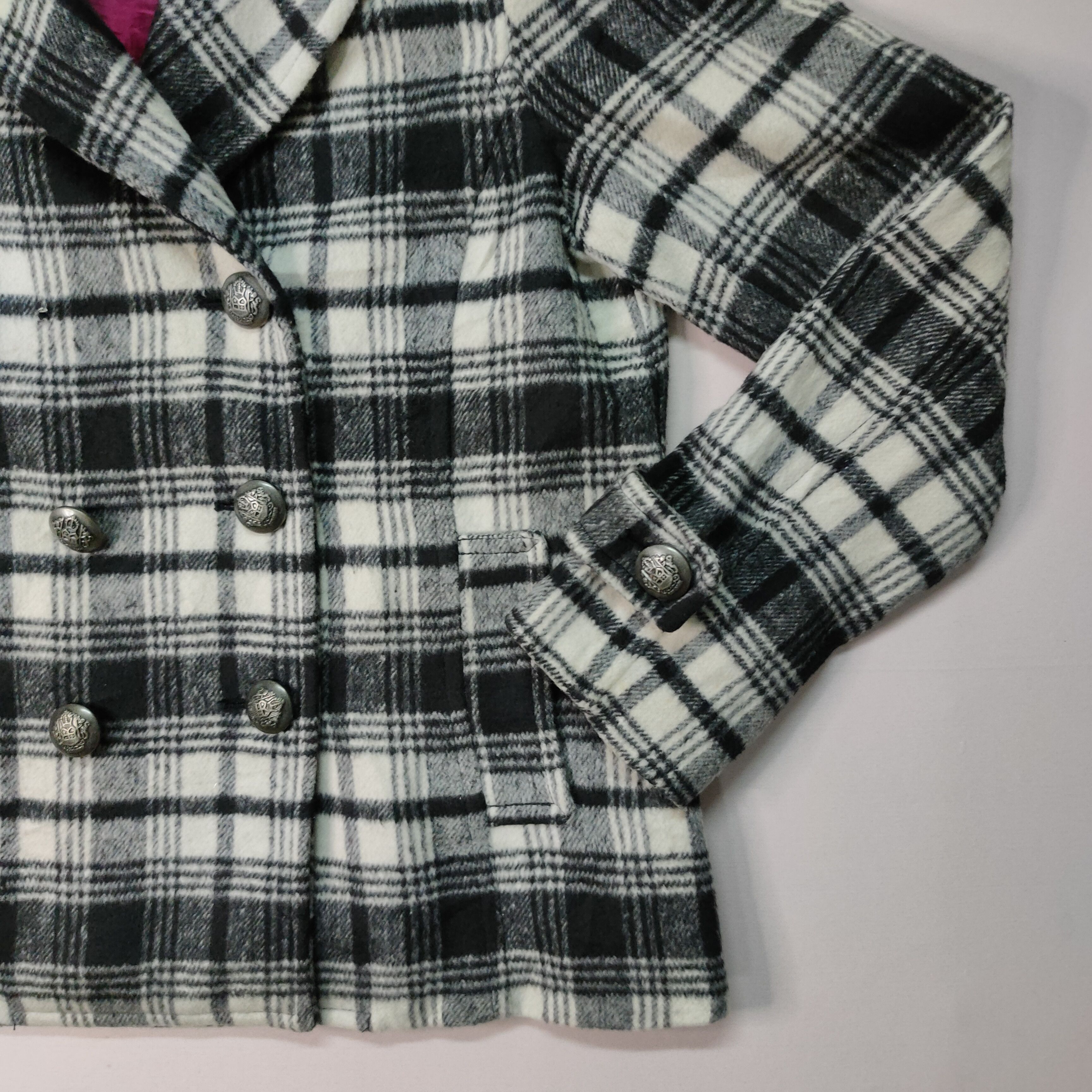 Designer × Hiroko Koshino Homme × Japanese Brand VINTAGE HK WORK LONDON CHEECKRED BUTTON UPS JACKET Size US S / EU 44-46 / 1 - 12 Thumbnail
