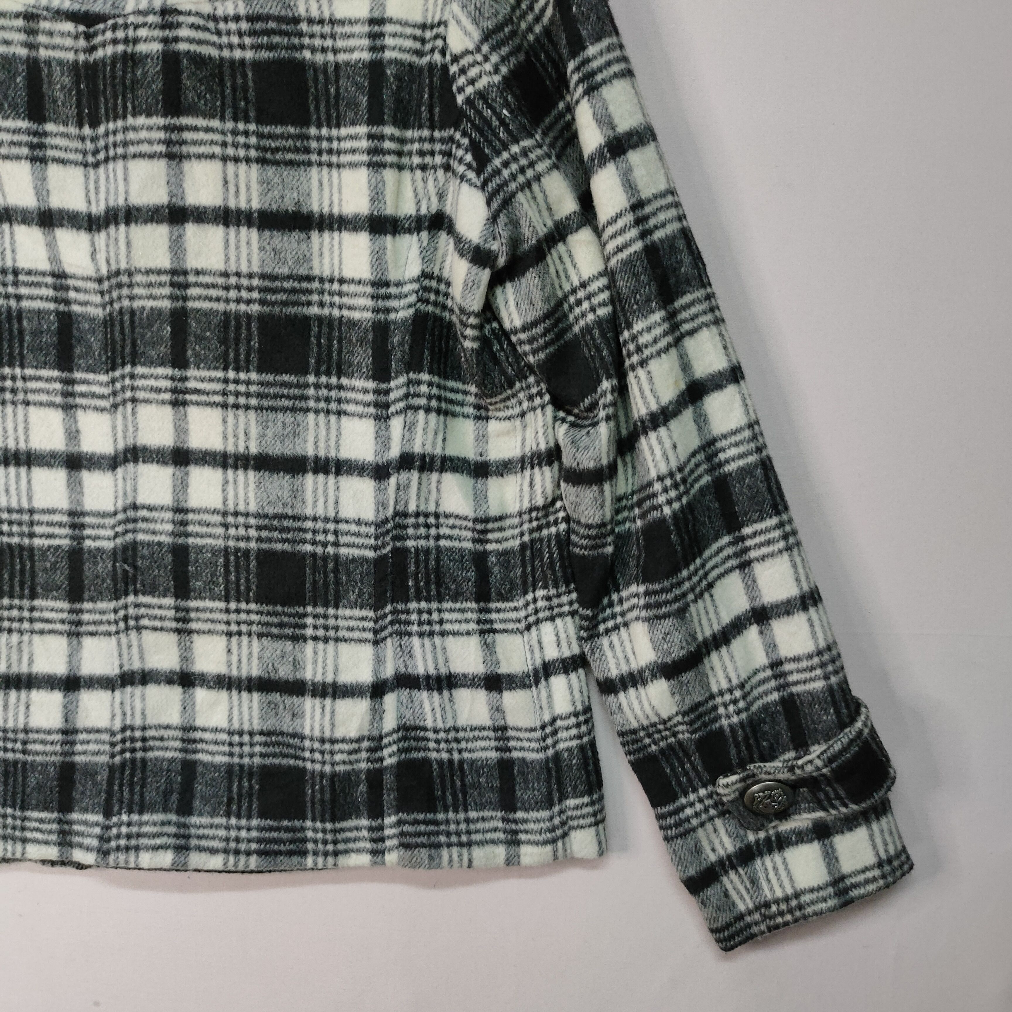 Designer × Hiroko Koshino Homme × Japanese Brand VINTAGE HK WORK LONDON CHEECKRED BUTTON UPS JACKET Size US S / EU 44-46 / 1 - 5 Thumbnail