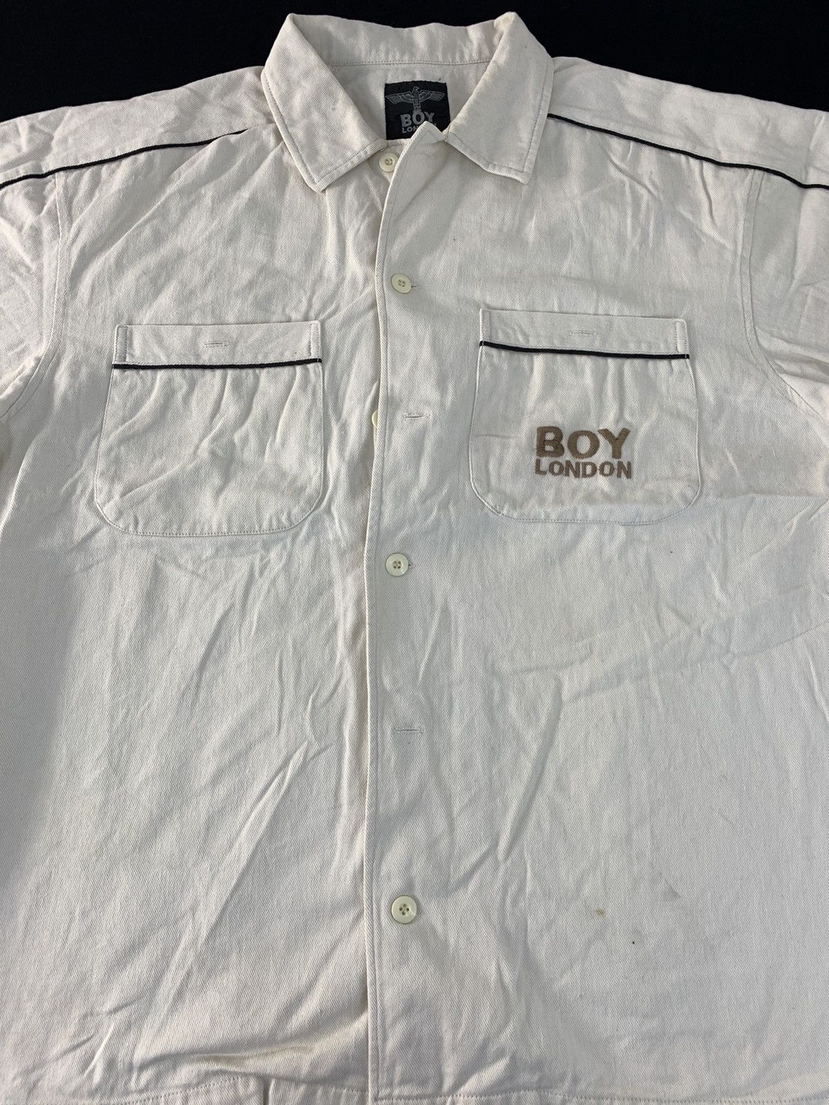 Boy London 90s Boy London Double Pocket Button Up Embroidery Logo Size US XL / EU 56 / 4 - 2 Thumbnail