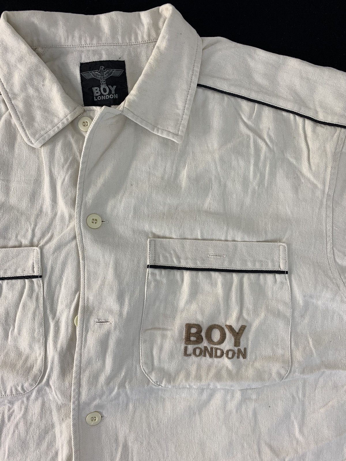 Boy London 90s Boy London Double Pocket Button Up Embroidery Logo Size US XL / EU 56 / 4 - 3 Thumbnail