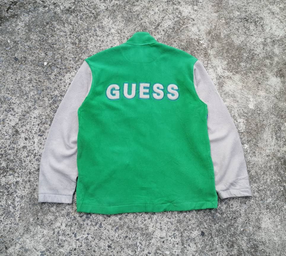 Guess × Vintage Vintage Guess Embroidered Fleech Jacket Size US M / EU 48-50 / 2 - 1 Thumbnail