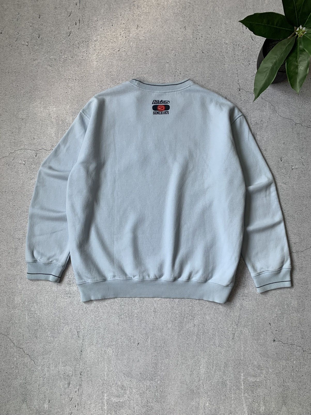 Nike NIKE BABY BLUE SPELLOUT BIG LOGO Y2K SWEATSHIRT Size US XXL / EU 58 / 5 - 2 Thumbnail