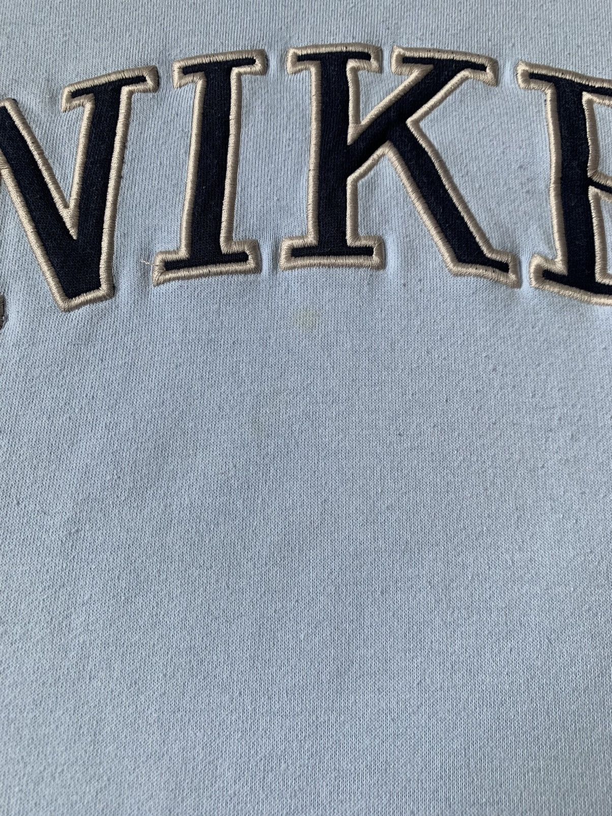 Nike NIKE BABY BLUE SPELLOUT BIG LOGO Y2K SWEATSHIRT Size US XXL / EU 58 / 5 - 10 Thumbnail