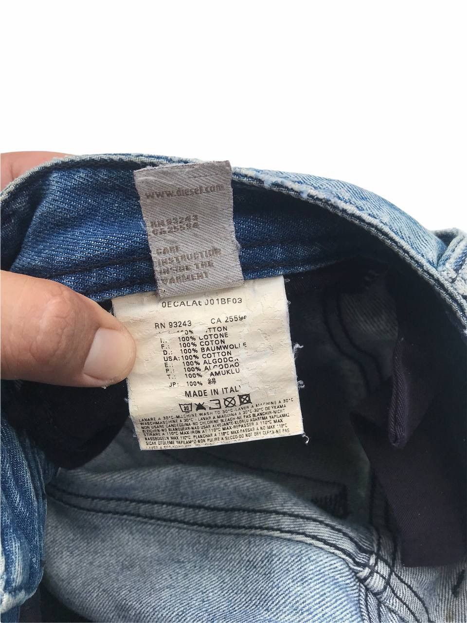 Diesel Diesel Italy Ripped Distressed Denim Fashion Pants Size US 29 - 15 Thumbnail