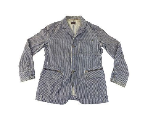90s Takeo Kikuchi Hickory Multipocket Coat Jacket