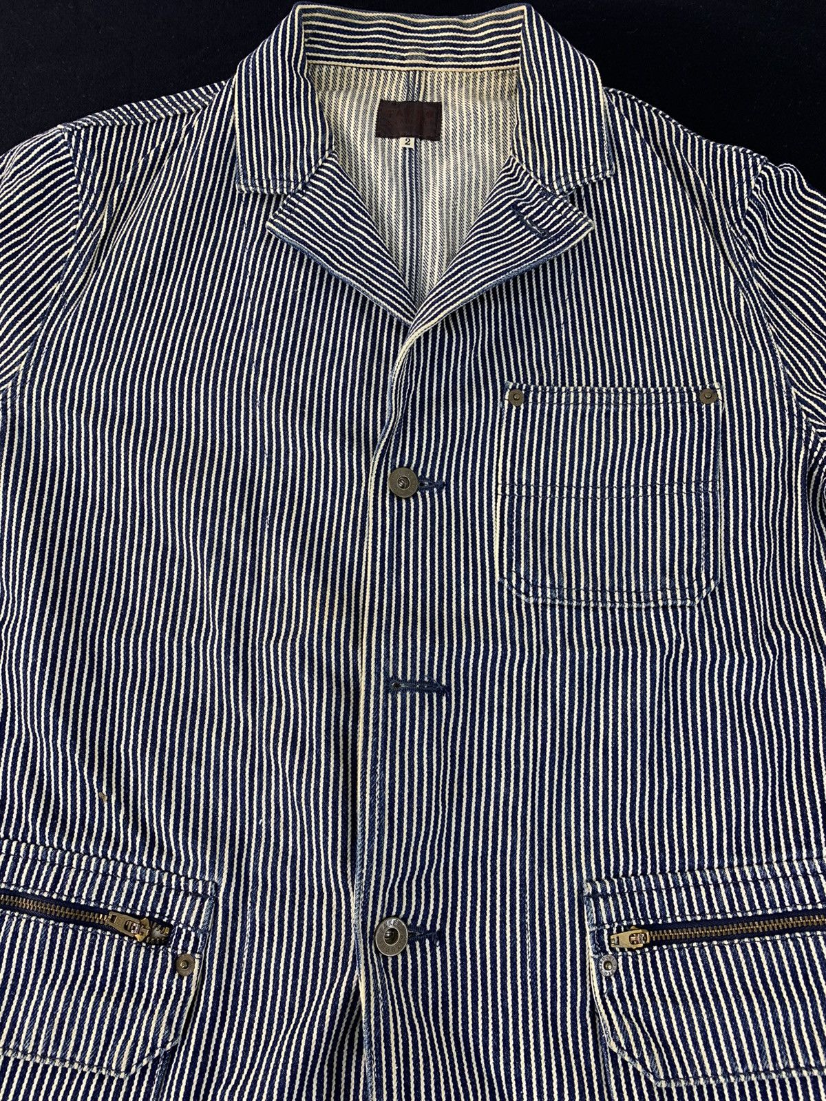 Takeo Kikuchi 90s Takeo Kikuchi Hickory Multipocket Coat Jacket Size US M / EU 48-50 / 2 - 2 Thumbnail