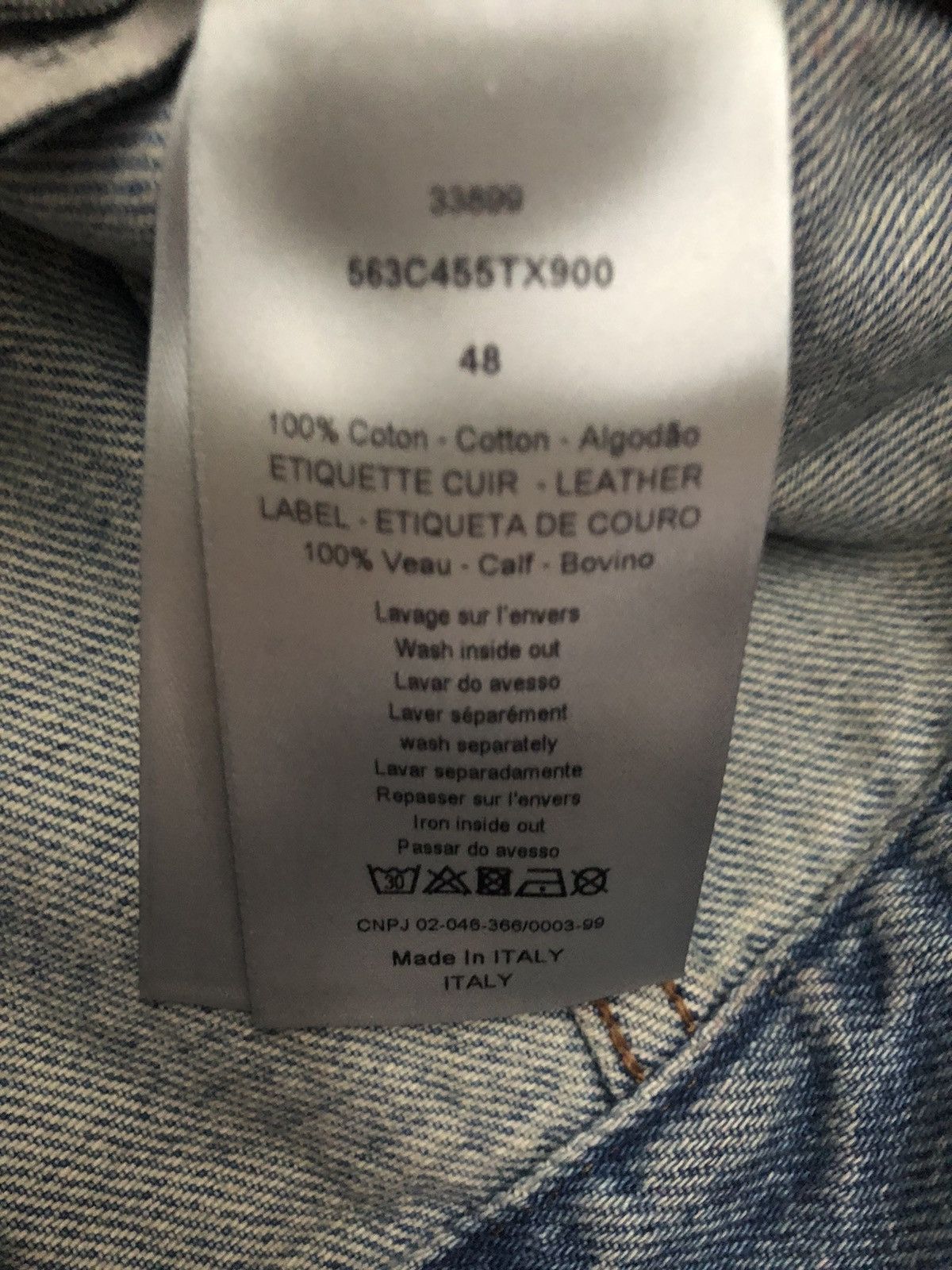 Dior × Kris Van Assche Dior Scribble Denim Vest Size US M / EU 48-50 / 2 - 3 Thumbnail
