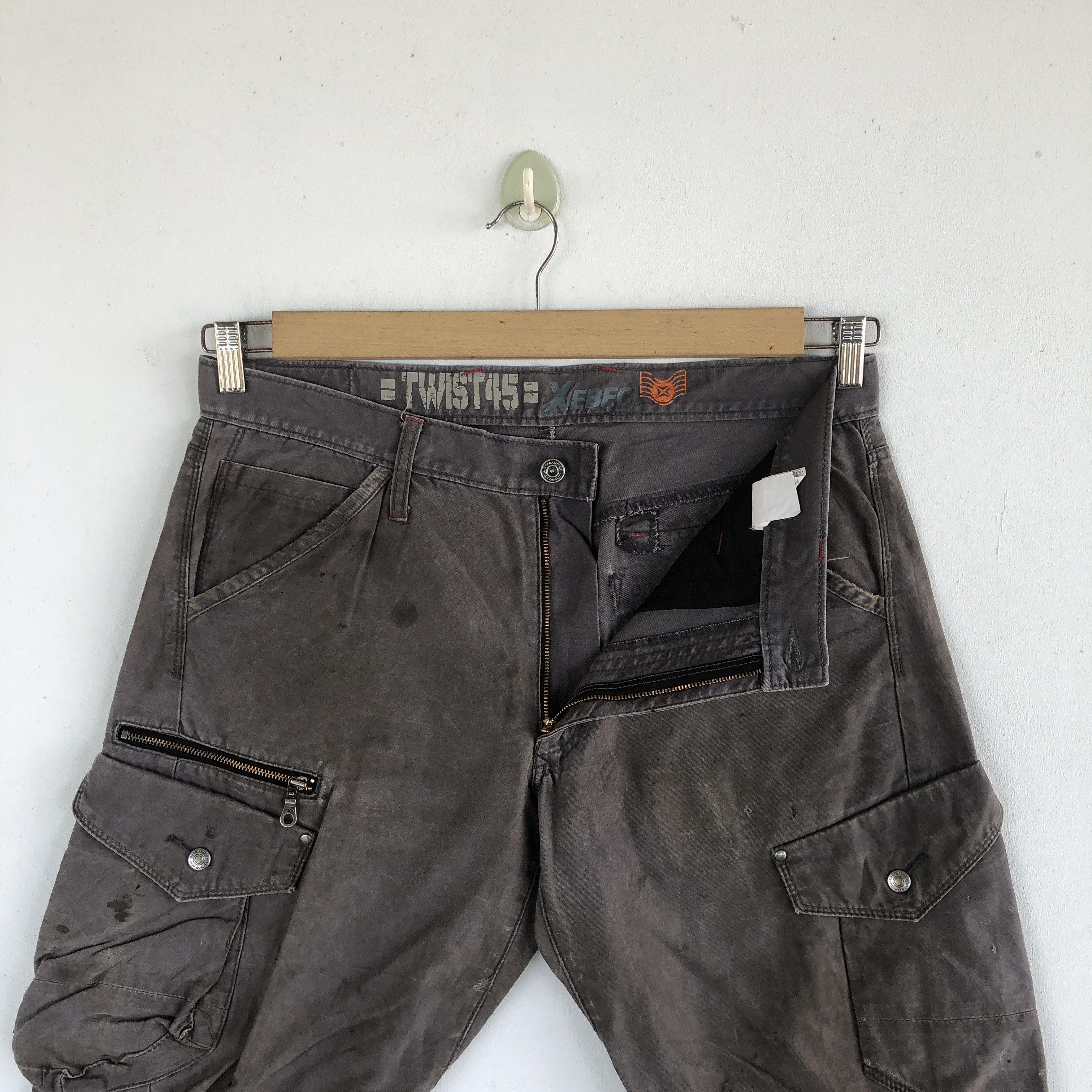 Japanese Brand × Vintage Vintage Y2K Avant Garde Cargo Pants Multi Pocket Trousers Size US 34 / EU 50 - 8 Thumbnail