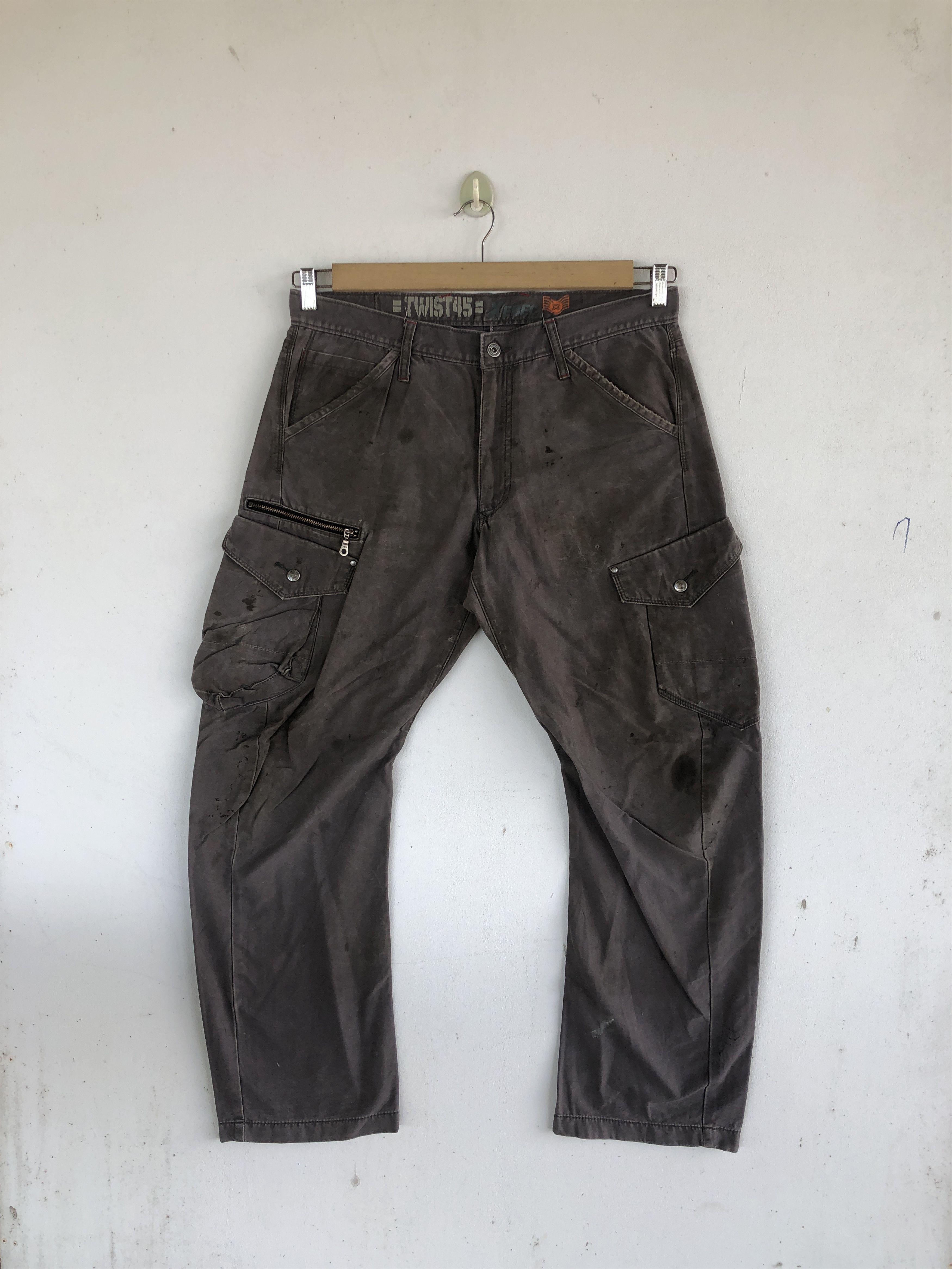 Japanese Brand × Vintage Vintage Y2K Avant Garde Cargo Pants Multi Pocket Trousers Size US 34 / EU 50 - 1 Thumbnail