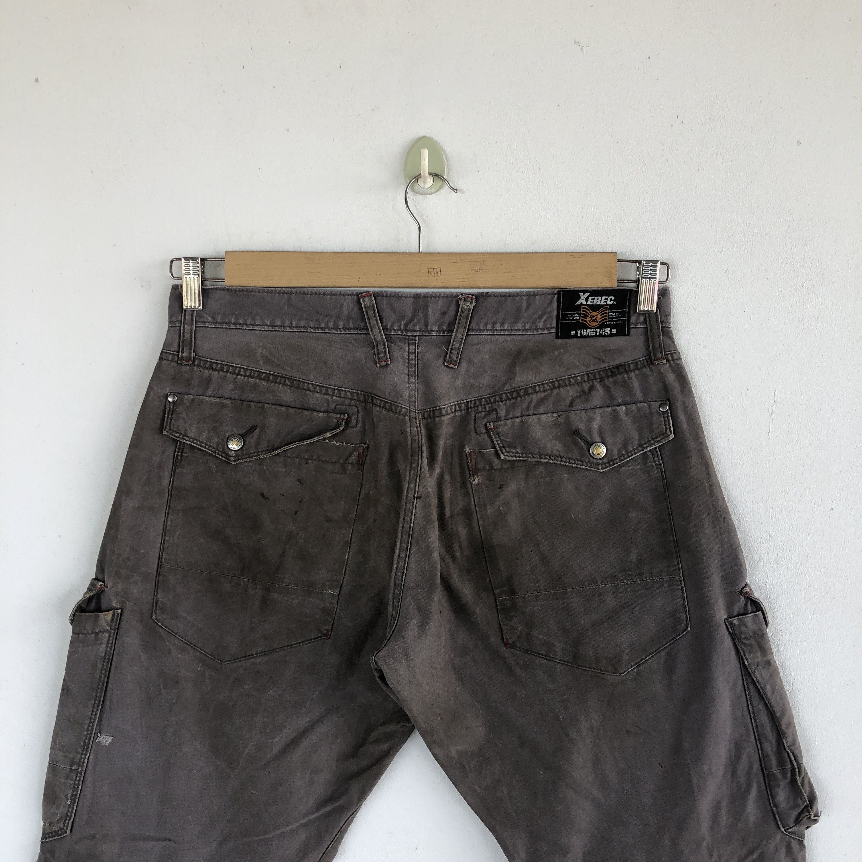 Japanese Brand × Vintage Vintage Y2K Avant Garde Cargo Pants Multi Pocket Trousers Size US 34 / EU 50 - 6 Thumbnail