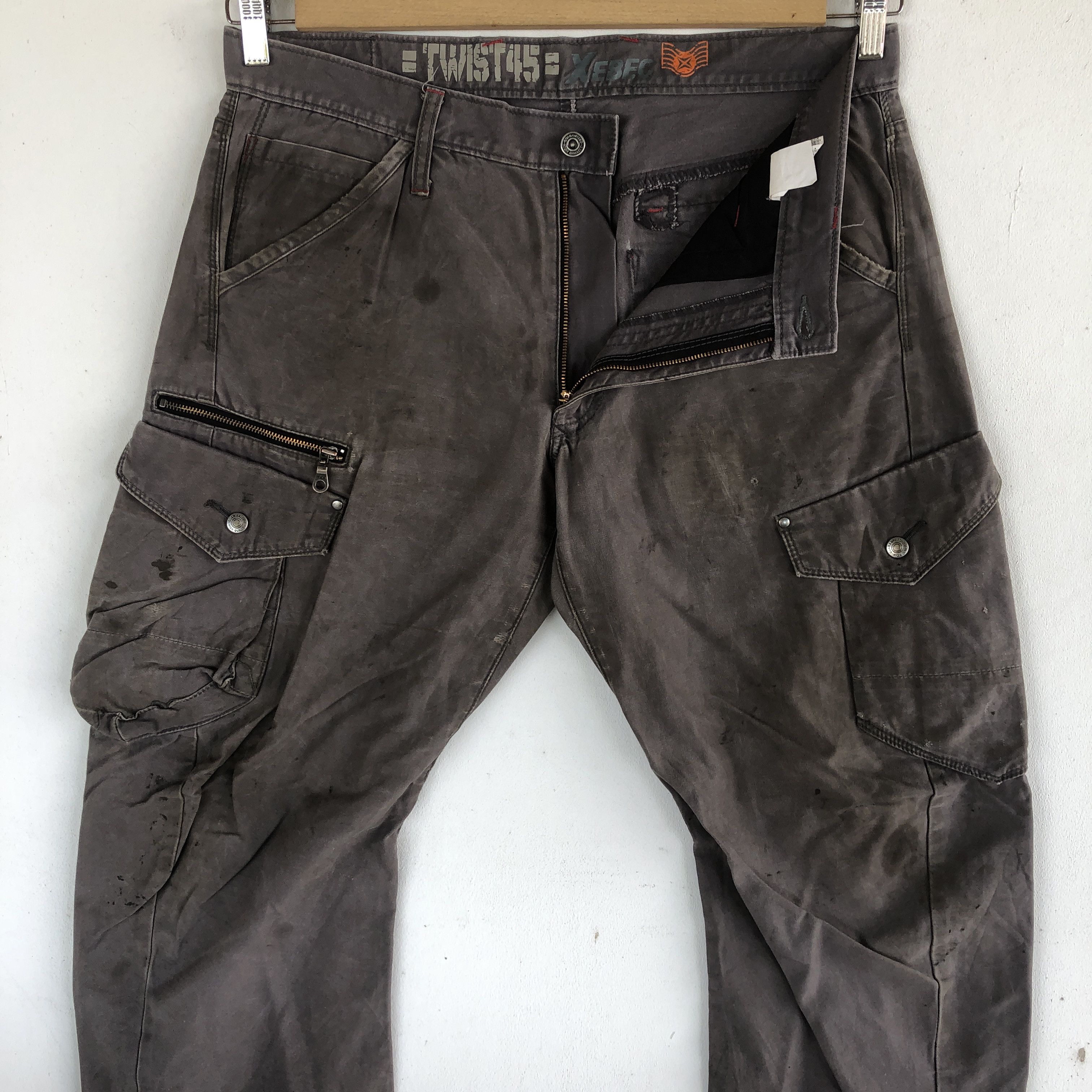 Japanese Brand × Vintage Vintage Y2K Avant Garde Cargo Pants Multi Pocket Trousers Size US 34 / EU 50 - 9 Thumbnail