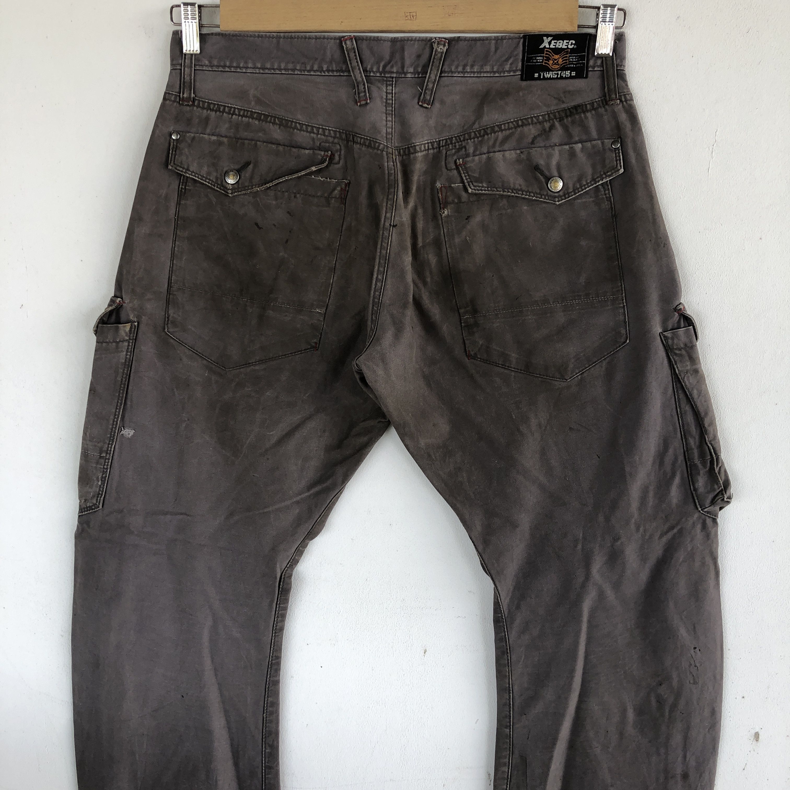 Japanese Brand × Vintage Vintage Y2K Avant Garde Cargo Pants Multi Pocket Trousers Size US 34 / EU 50 - 4 Thumbnail