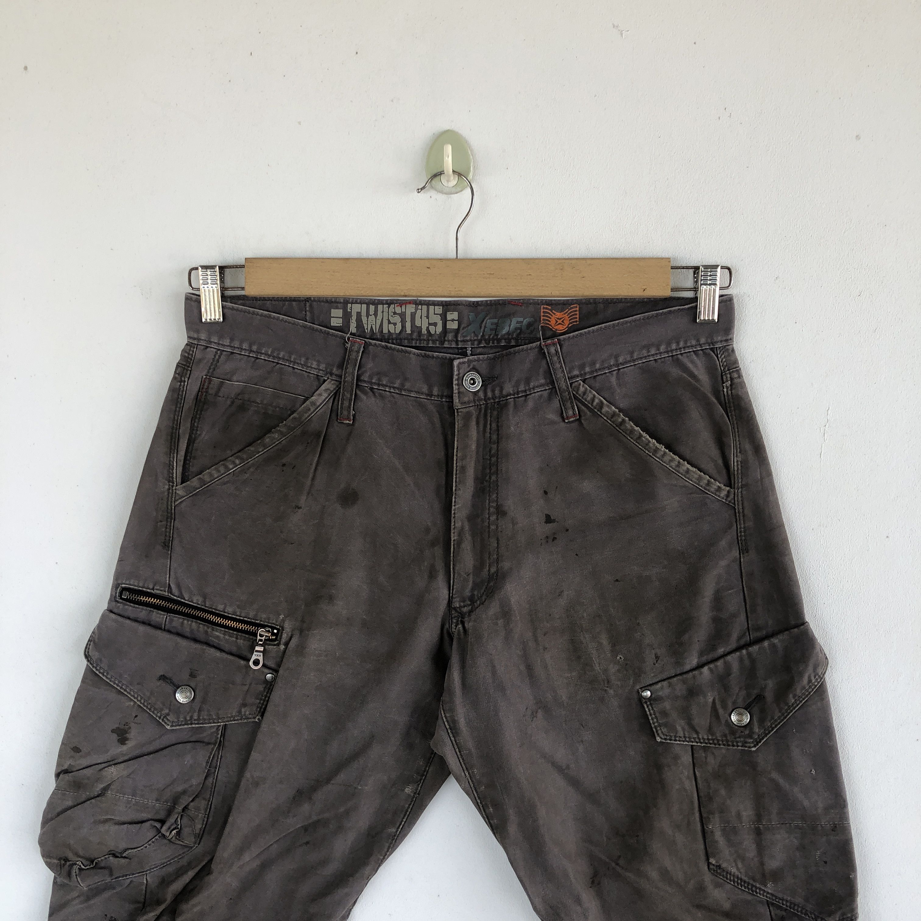 Japanese Brand × Vintage Vintage Y2K Avant Garde Cargo Pants Multi Pocket Trousers Size US 34 / EU 50 - 5 Thumbnail
