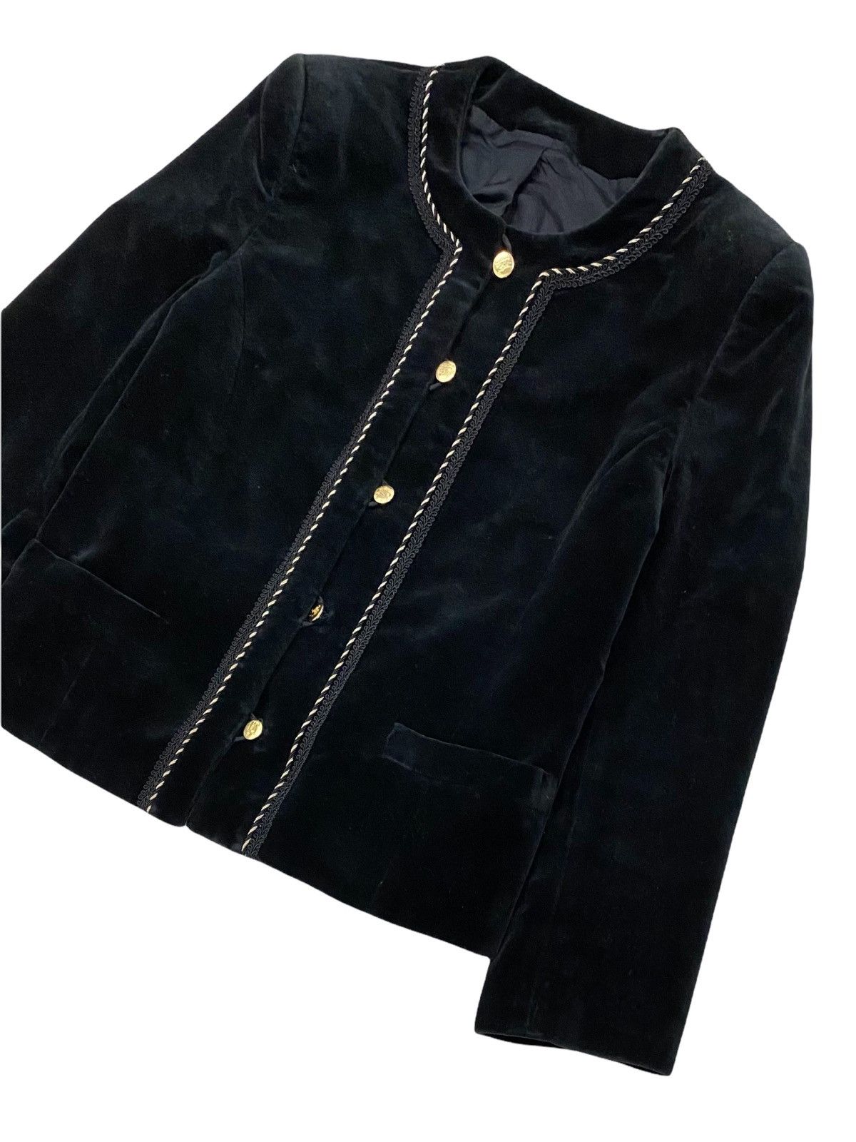 Burberry × Burberry Prorsum VINTAGE BURBERRYS VELVET SUADE CROP TOP JACKET COAT Size S / US 4 / IT 40 - 8 Thumbnail