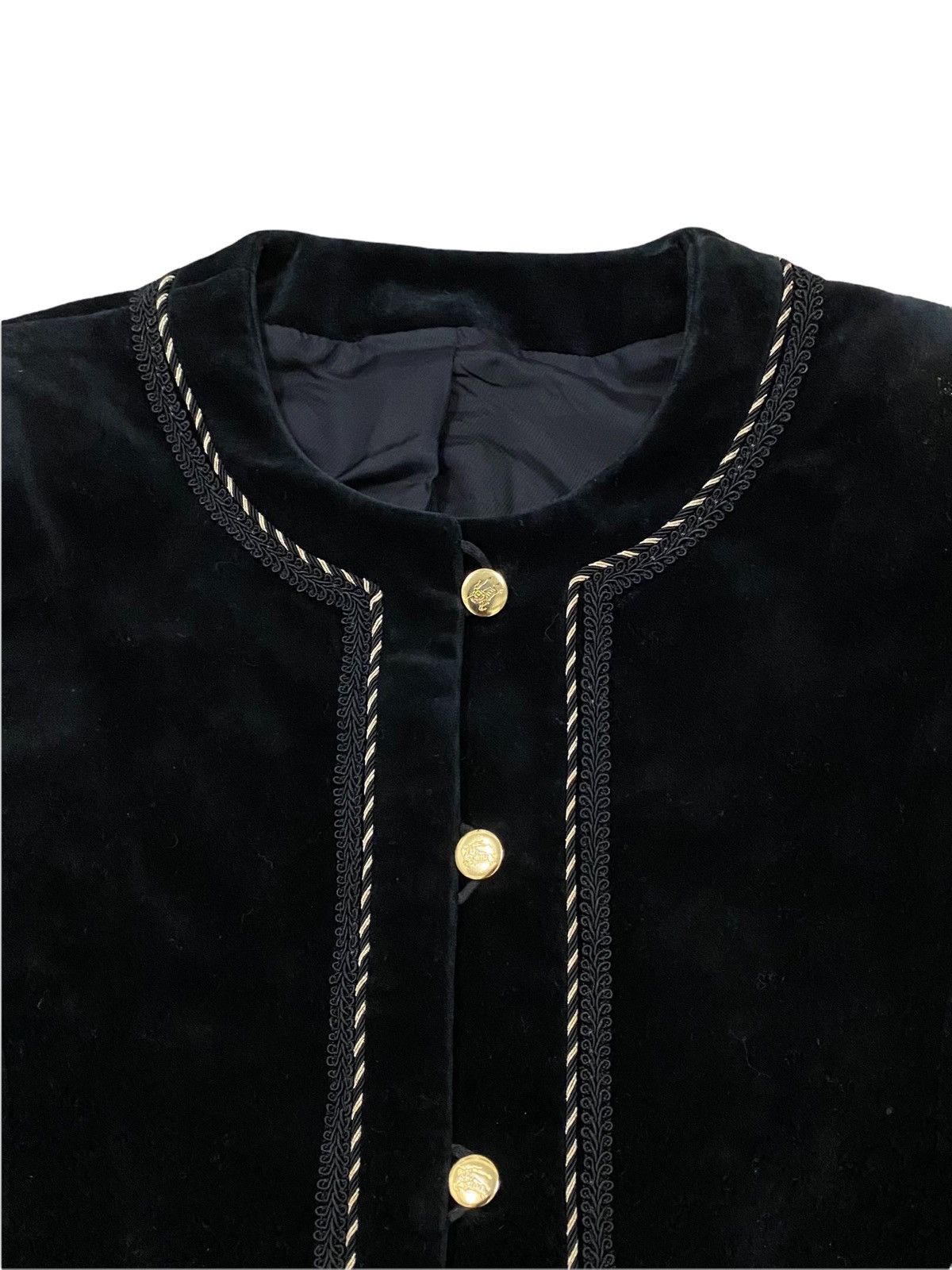 Burberry × Burberry Prorsum VINTAGE BURBERRYS VELVET SUADE CROP TOP JACKET COAT Size S / US 4 / IT 40 - 6 Thumbnail