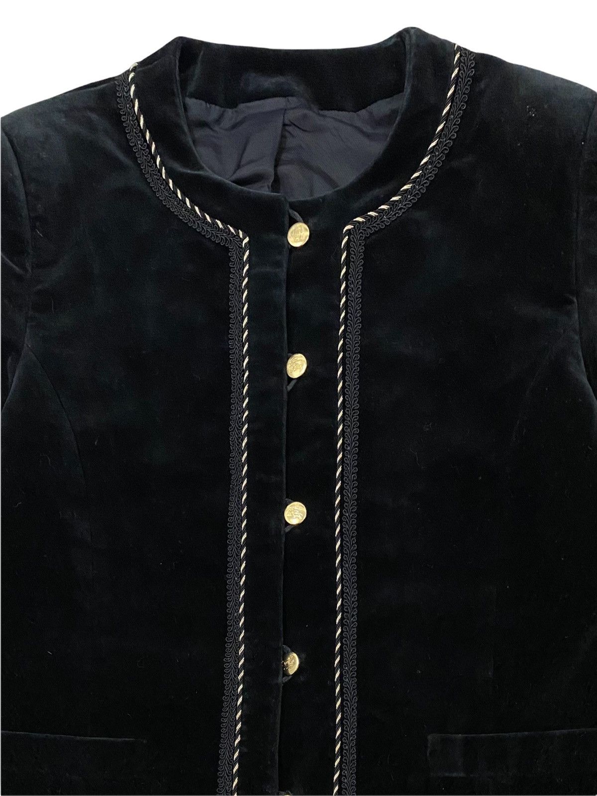 Burberry × Burberry Prorsum VINTAGE BURBERRYS VELVET SUADE CROP TOP JACKET COAT Size S / US 4 / IT 40 - 5 Thumbnail