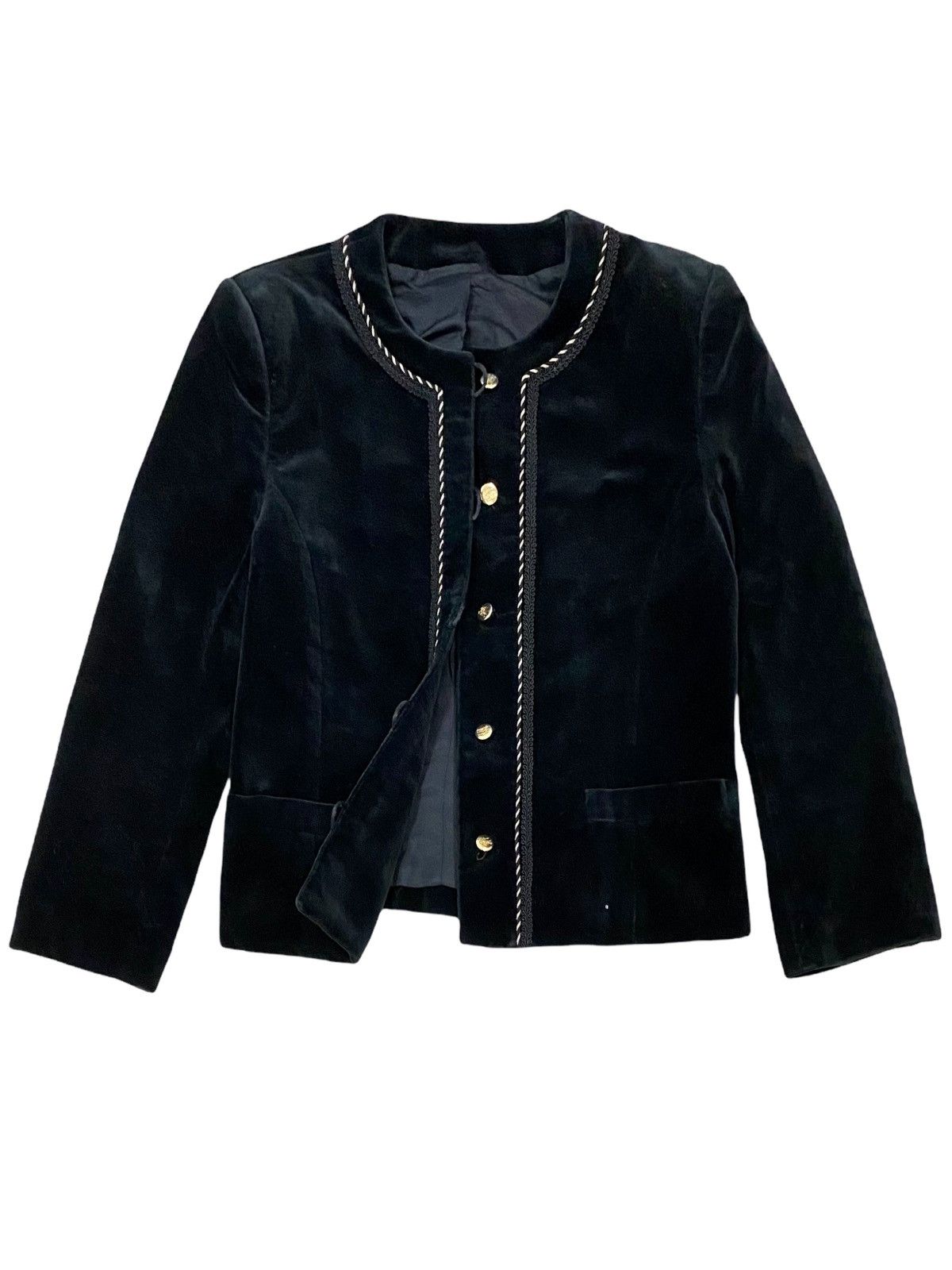 Burberry × Burberry Prorsum VINTAGE BURBERRYS VELVET SUADE CROP TOP JACKET COAT Size S / US 4 / IT 40 - 1 Thumbnail