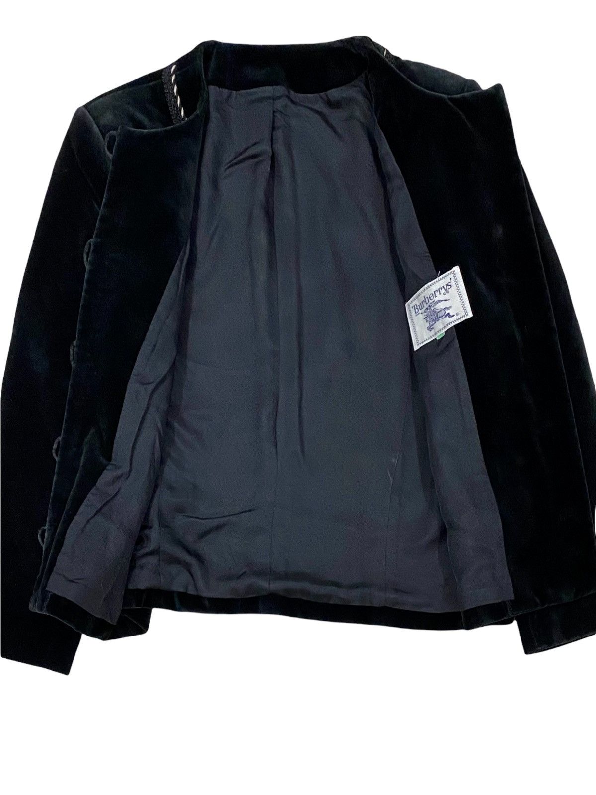 Burberry × Burberry Prorsum VINTAGE BURBERRYS VELVET SUADE CROP TOP JACKET COAT Size S / US 4 / IT 40 - 14 Thumbnail