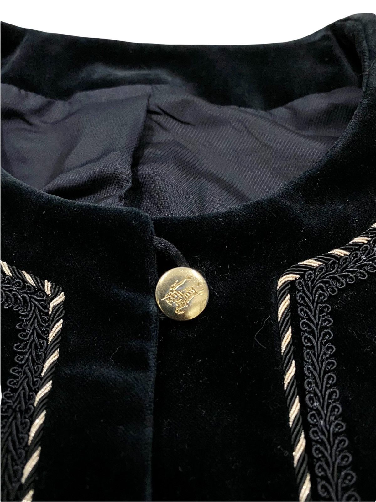 Burberry × Burberry Prorsum VINTAGE BURBERRYS VELVET SUADE CROP TOP JACKET COAT Size S / US 4 / IT 40 - 4 Thumbnail