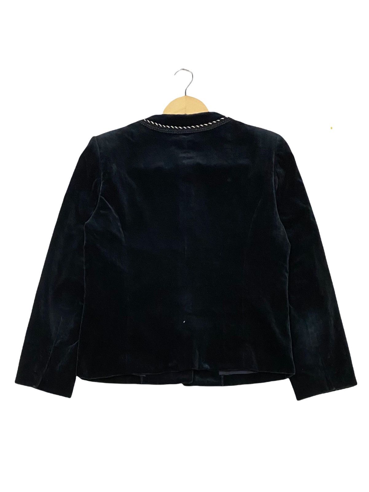 Burberry × Burberry Prorsum VINTAGE BURBERRYS VELVET SUADE CROP TOP JACKET COAT Size S / US 4 / IT 40 - 3 Thumbnail