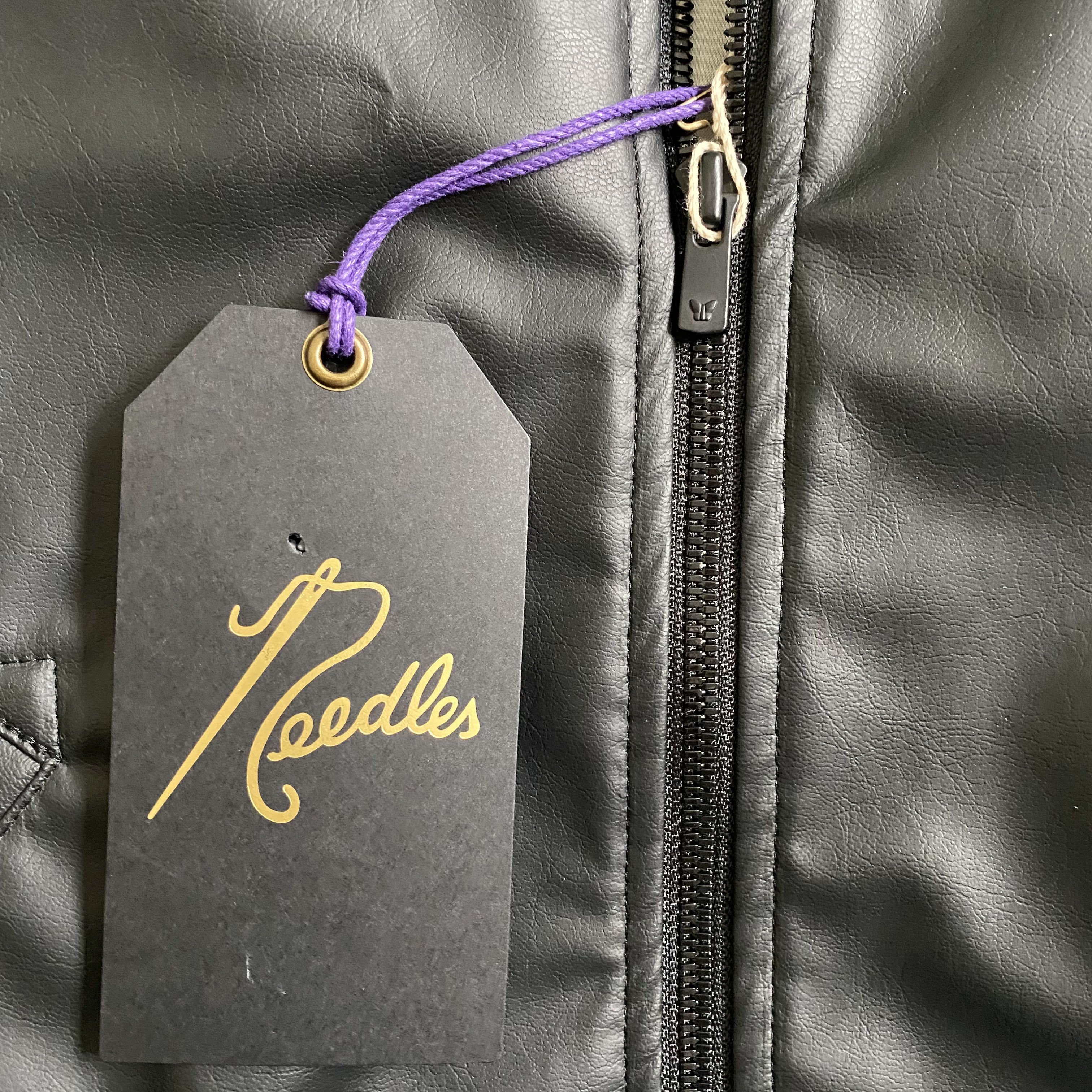 Needles Needles Faux Leather Bomber Jacket Size US S / EU 44-46 / 1 - 6 Thumbnail