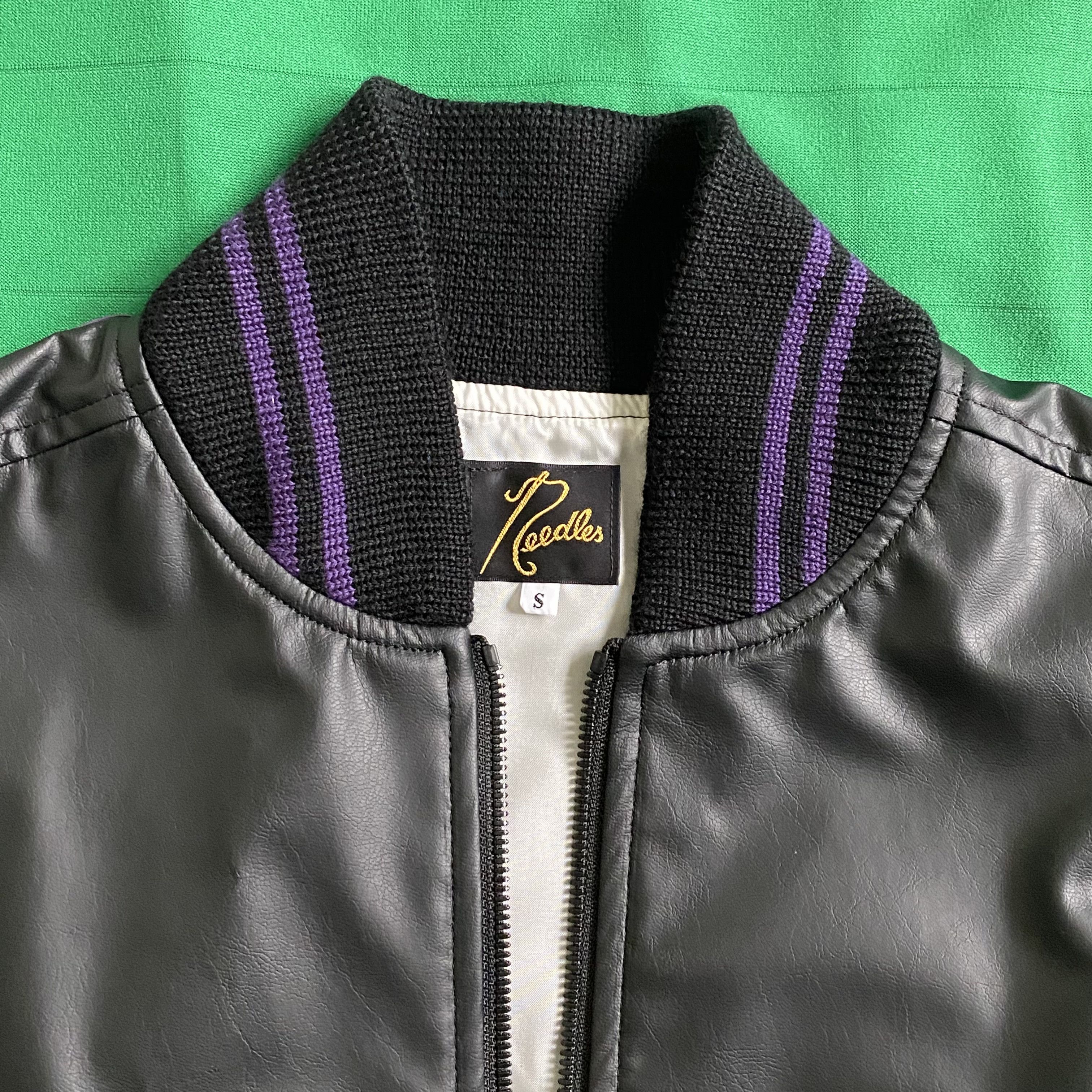 Needles Needles Faux Leather Bomber Jacket Size US S / EU 44-46 / 1 - 4 Thumbnail